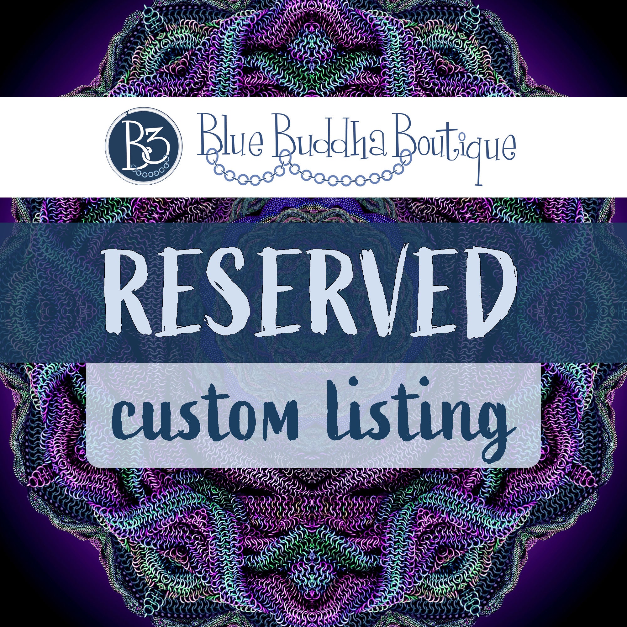 RESERVED: Custom Blue Buddha item