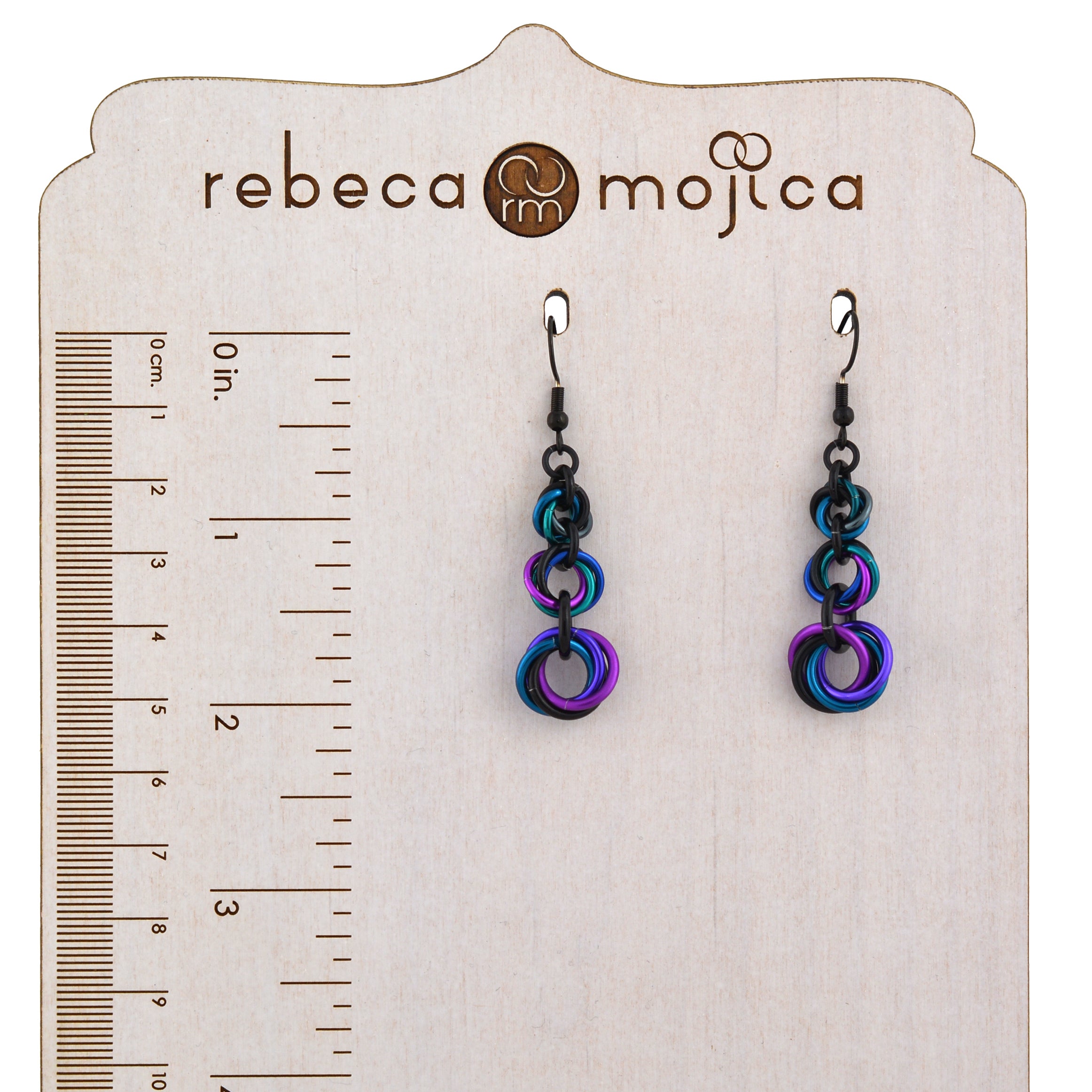 Knotted Graduated Earrings - Dark Mermaid