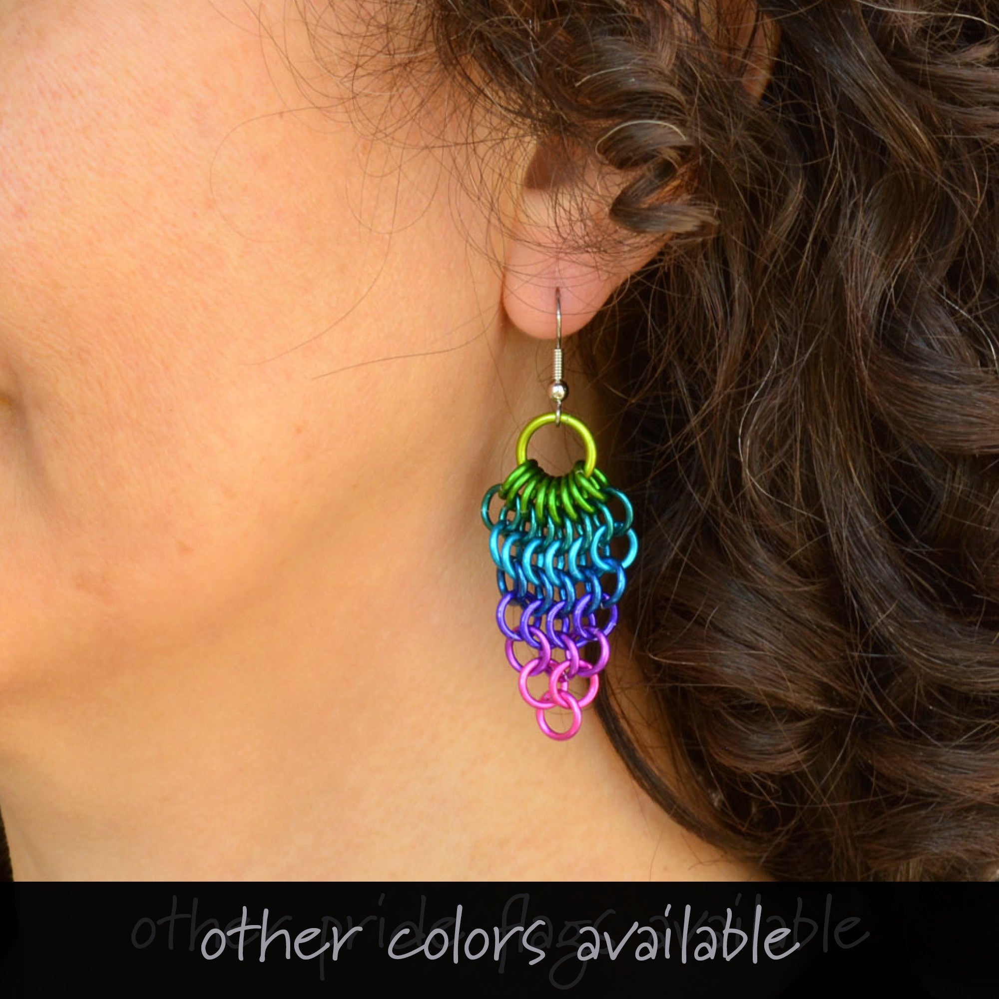 Rainbow Pride - Cluster Earrings