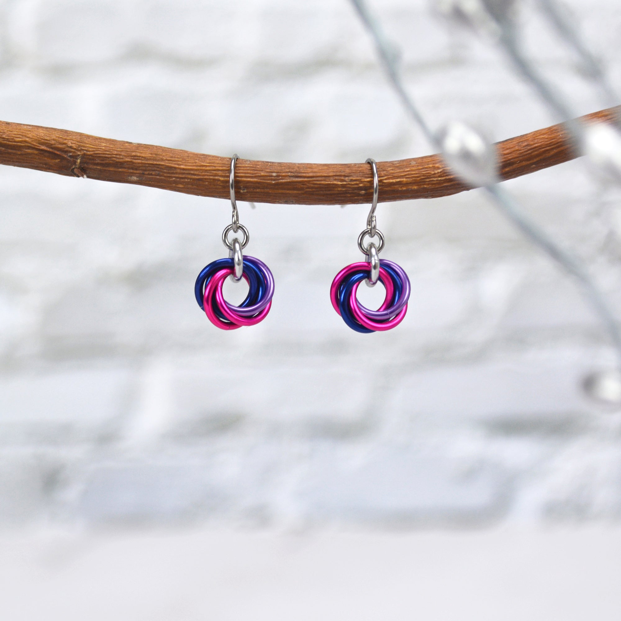 Bisexual Pride - Mini Knot Earring