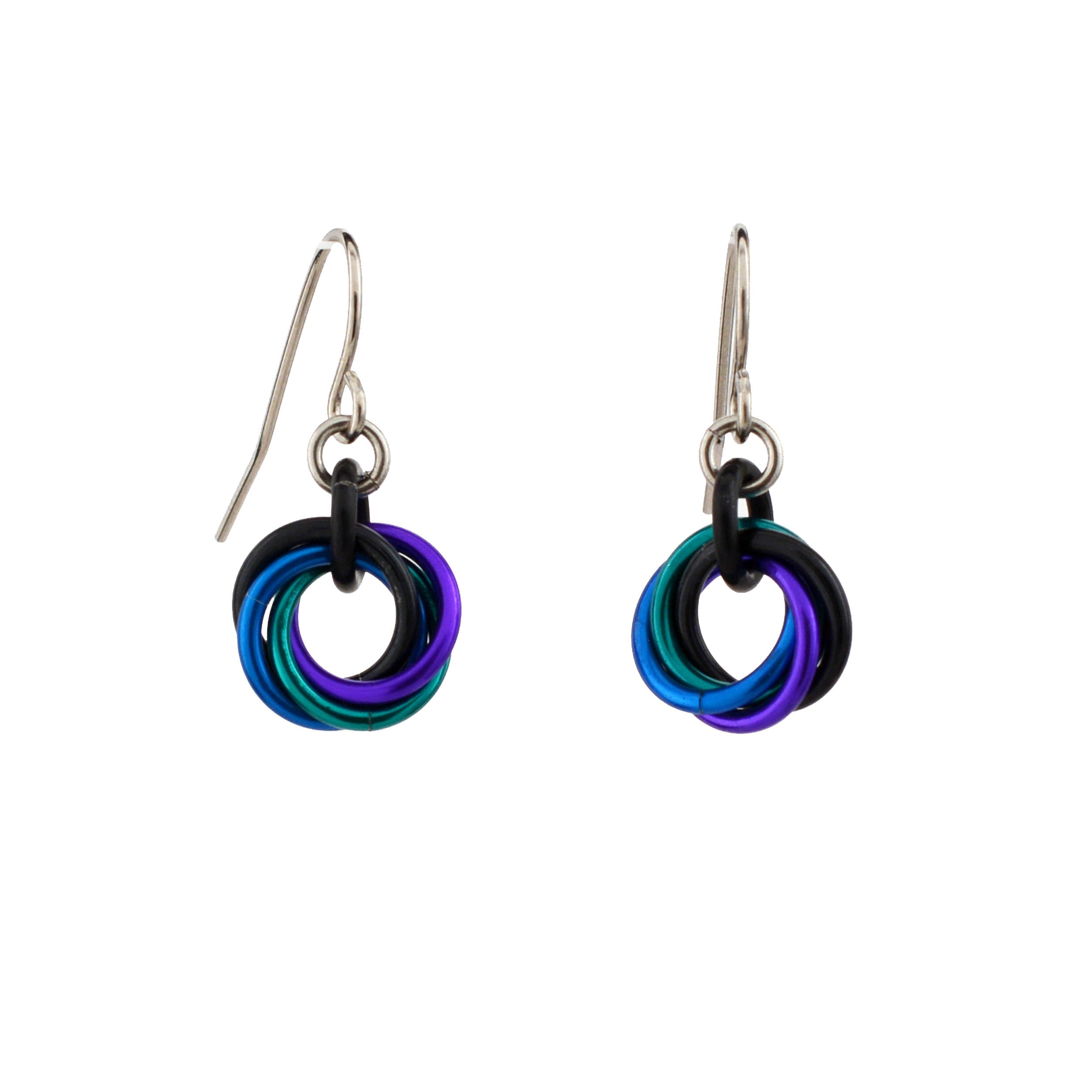 Mini Knot Earrings - Dark Mermaid