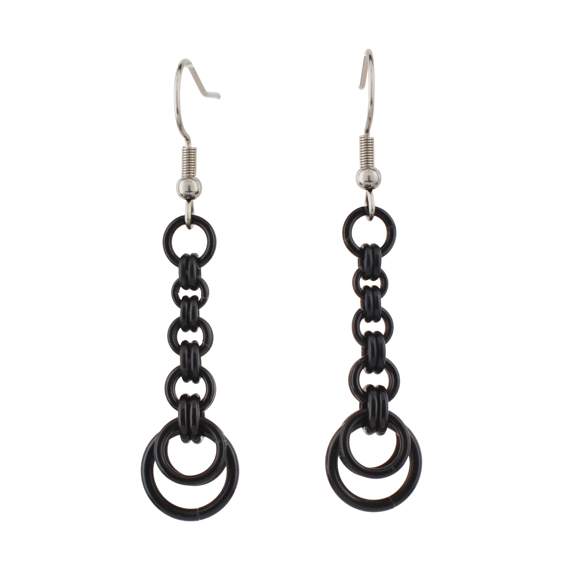 Crescent Chain Dangle Earrings