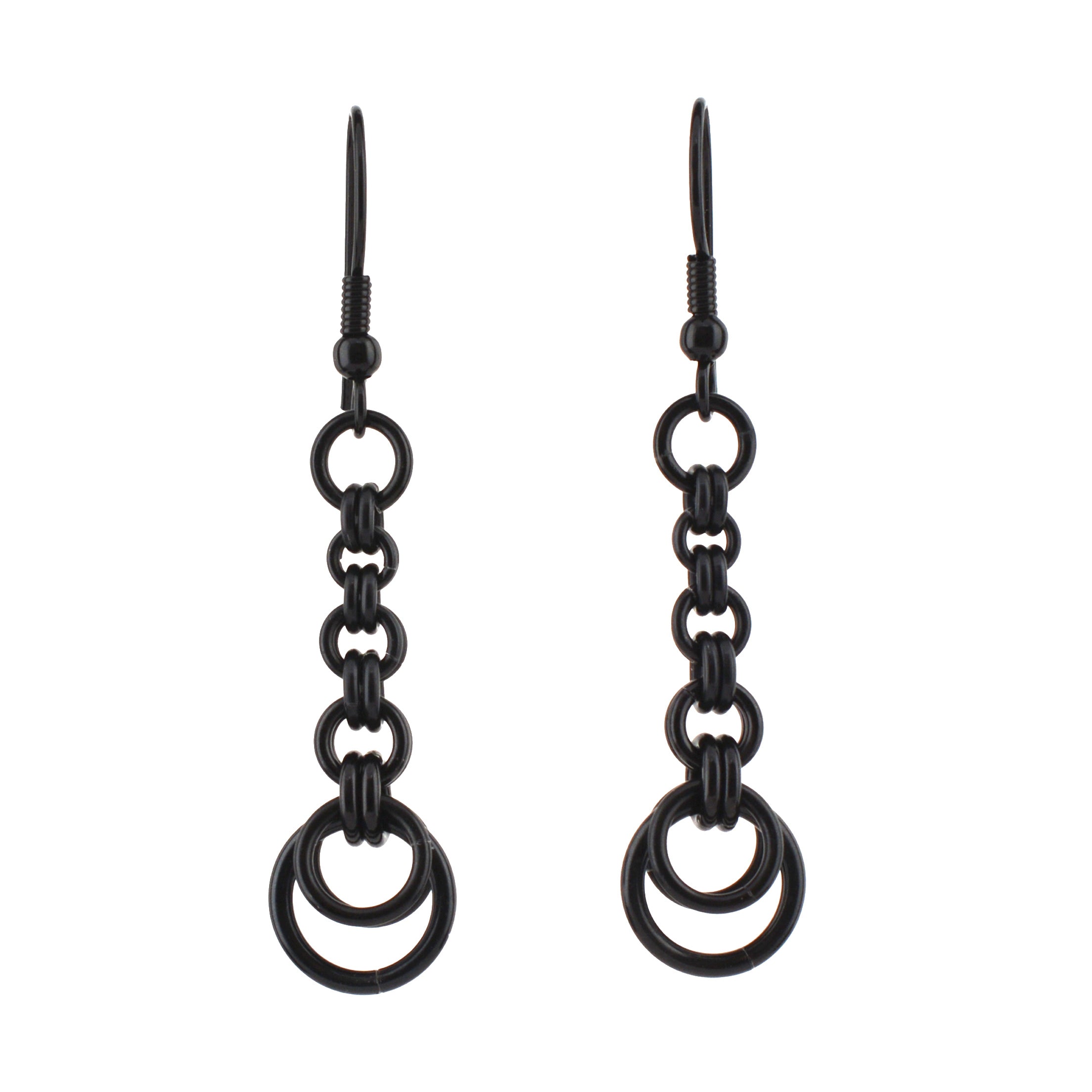 Crescent Chain Dangle Earrings