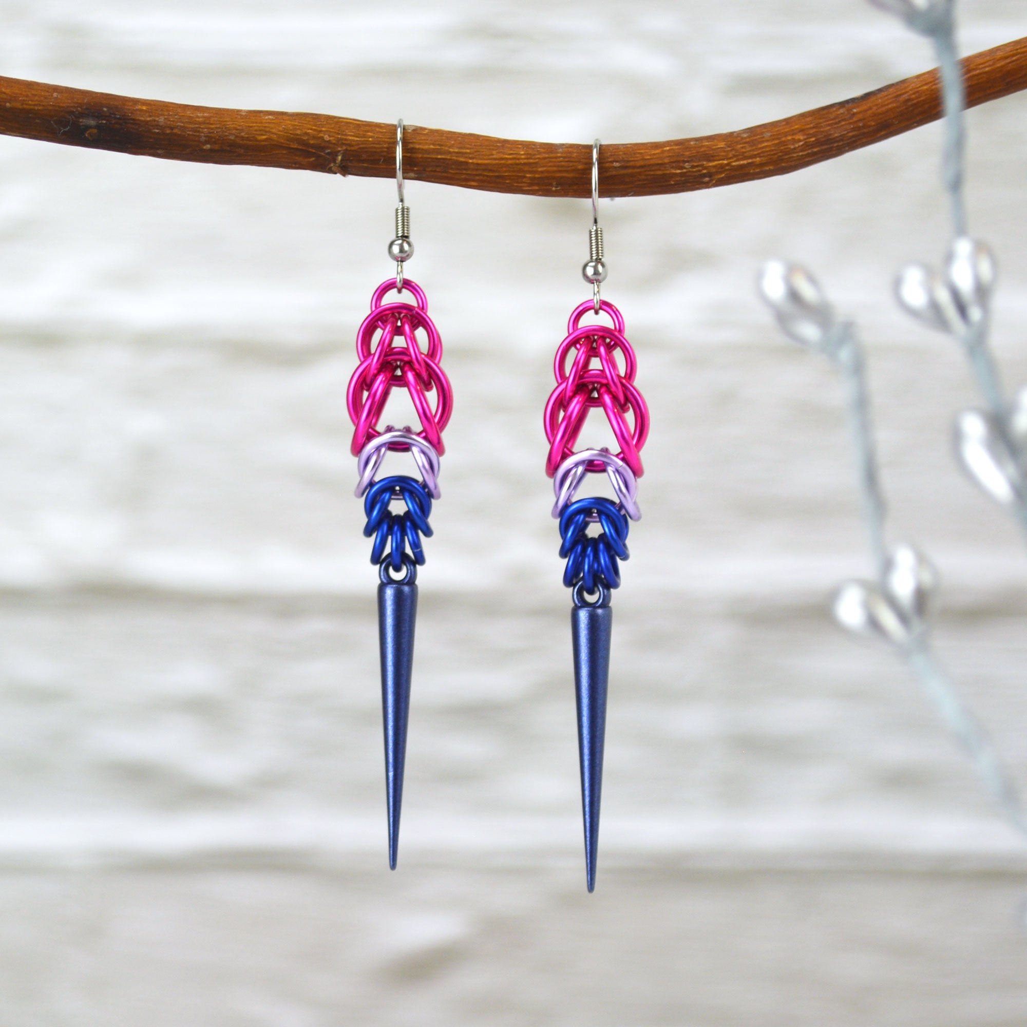 Pride Spike Earrings - Choose Your Flag