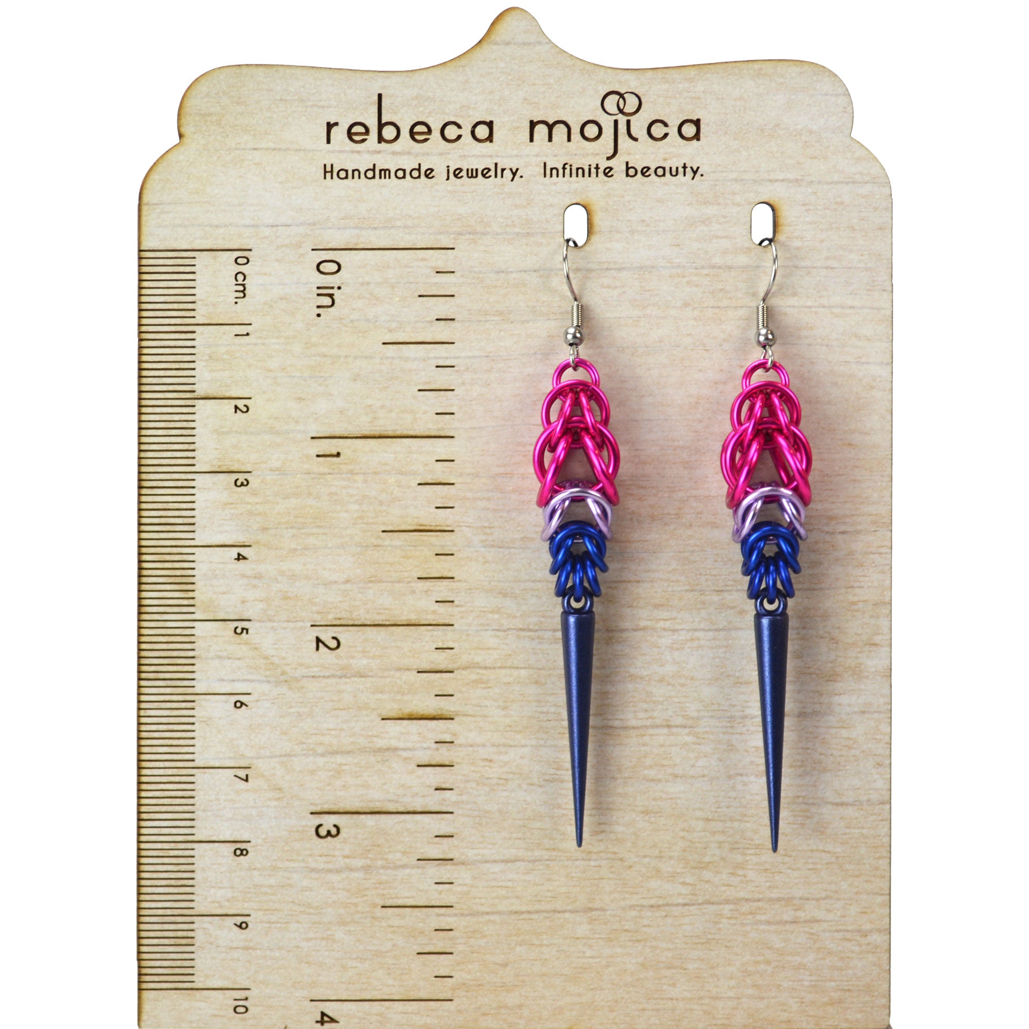 Bisexual Pride - Spike Earrings