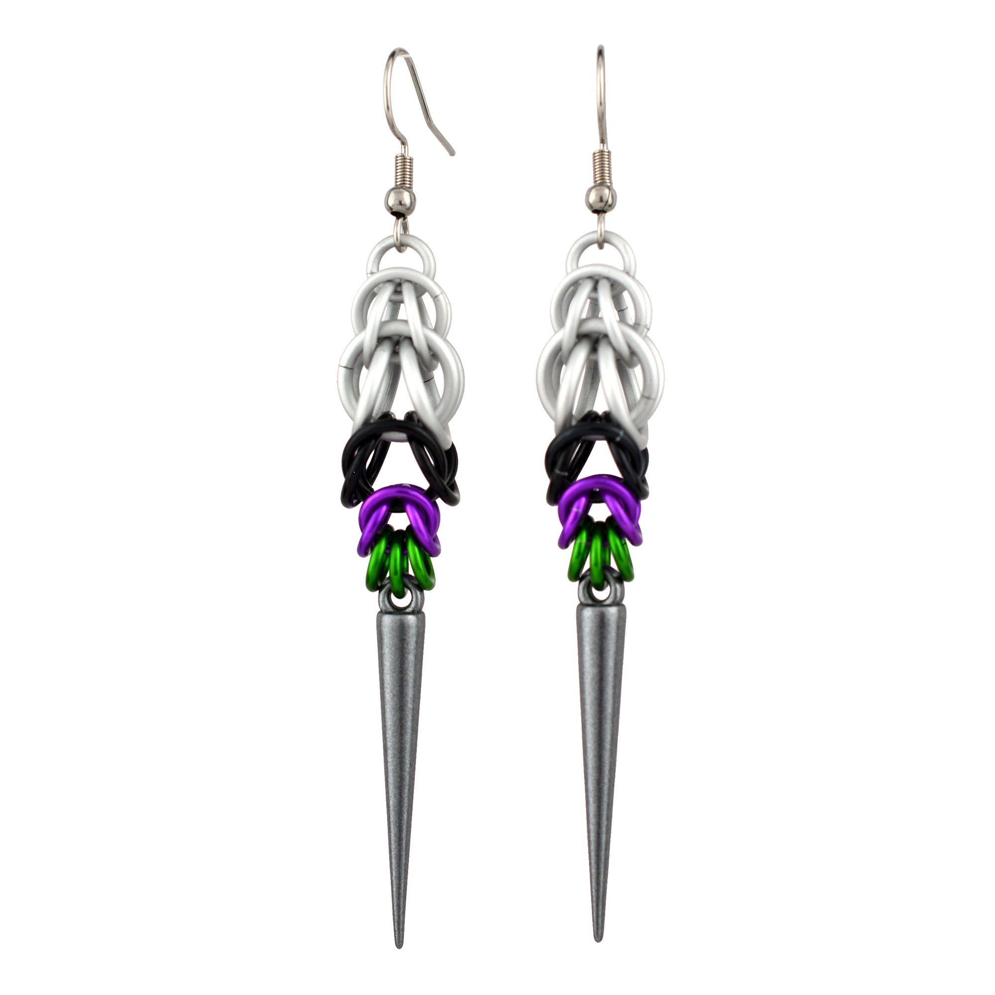 Pride Spike Earrings - Choose Your Flag
