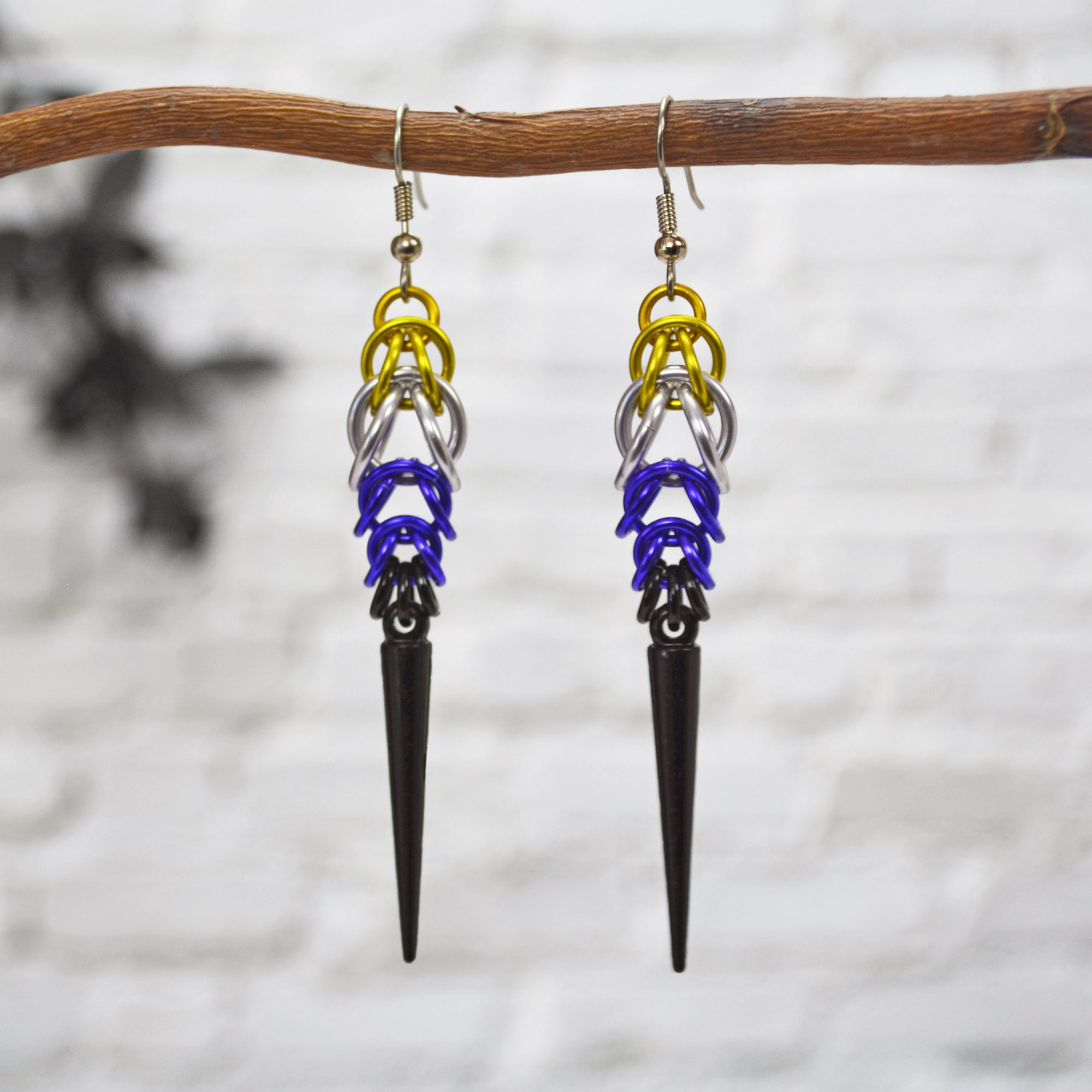 Pride Spike Earrings - Choose Your Flag