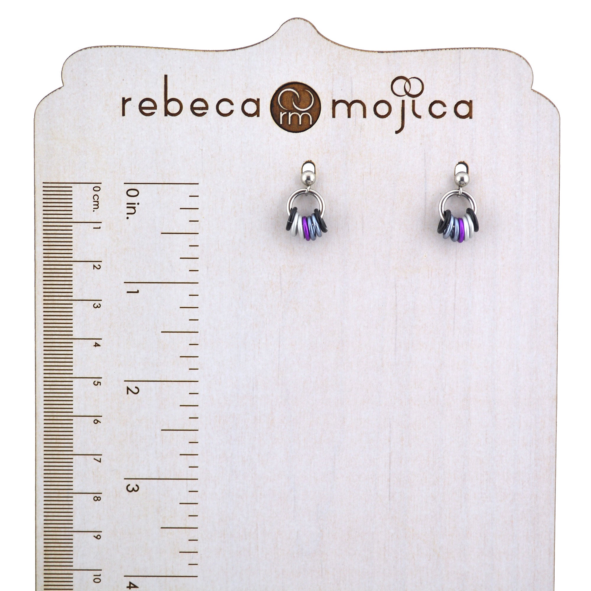 Demisexual Pride - Tiny Flag Earring Studs