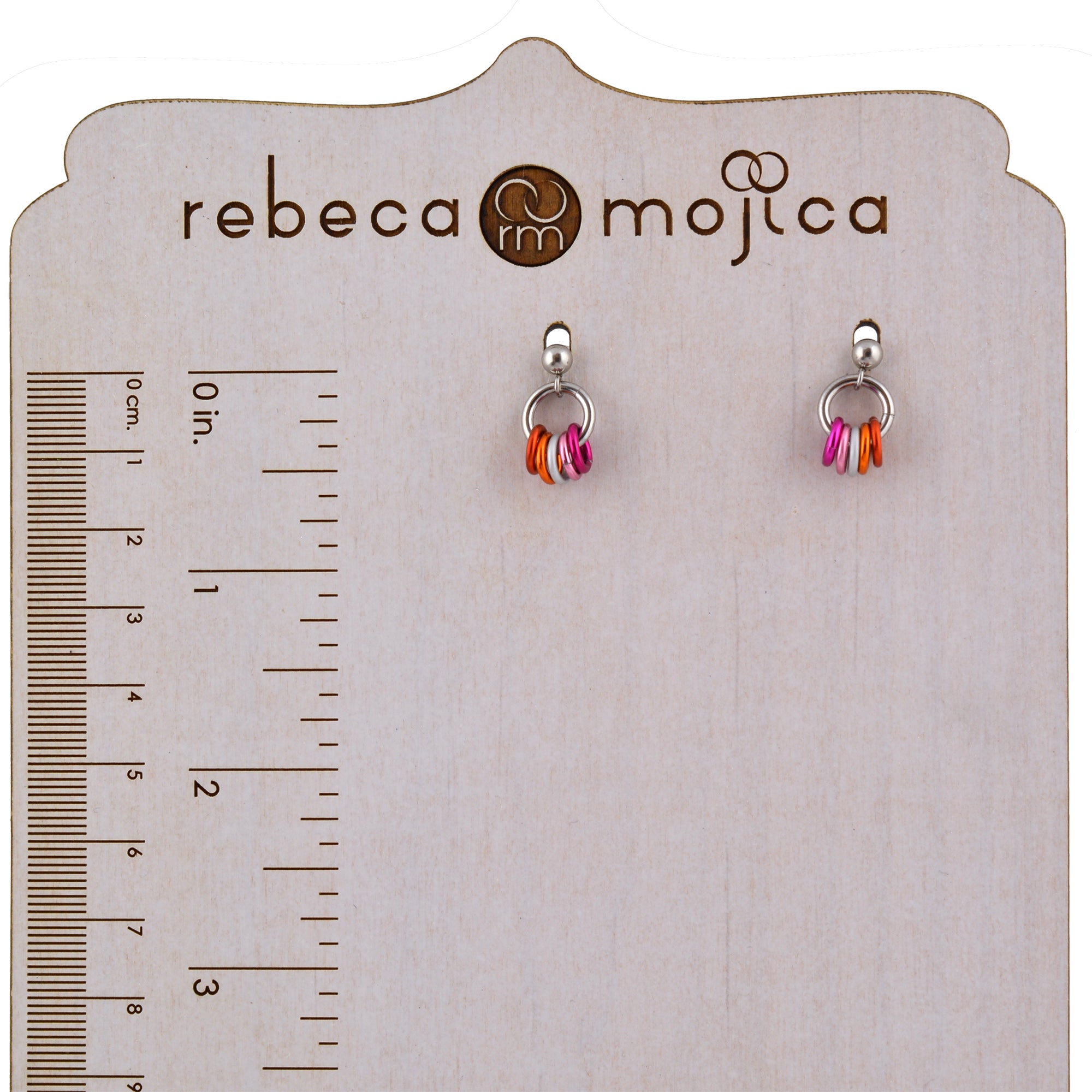 Lesbian Pride - Tiny Flag Earring Studs