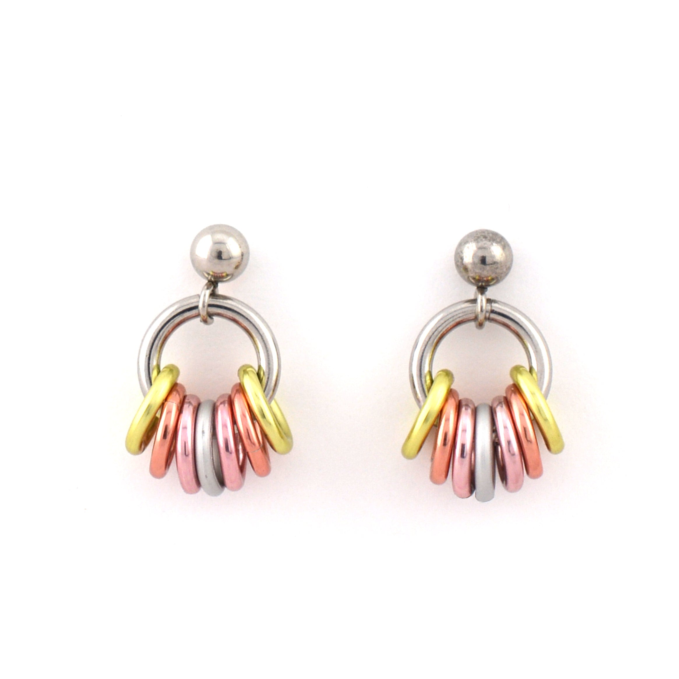 Pangender Pride - Tiny Flag Earring Studs
