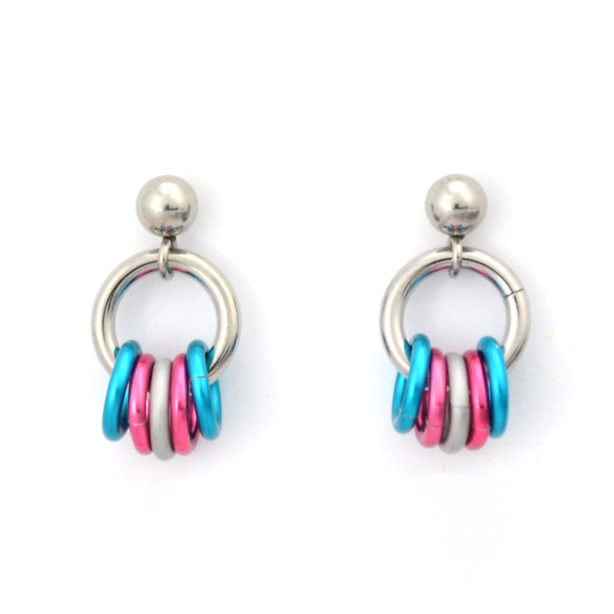 Transgender Pride - Tiny Flag Earring Studs