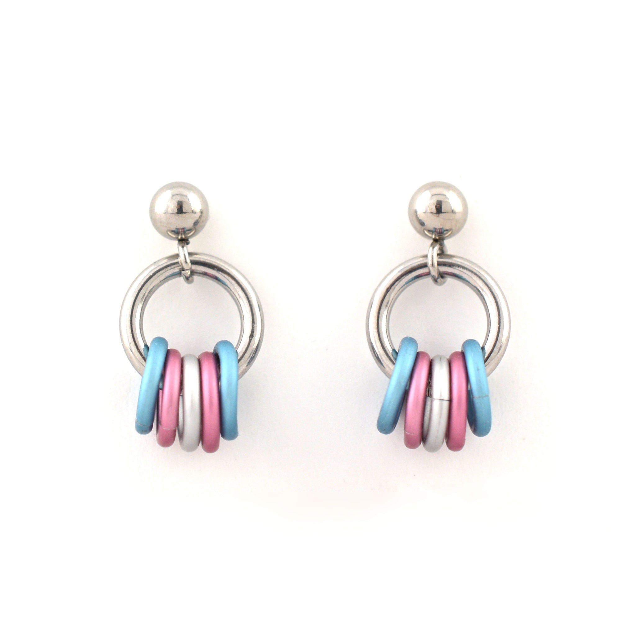 Transgender Pride - Tiny Flag Earring Studs