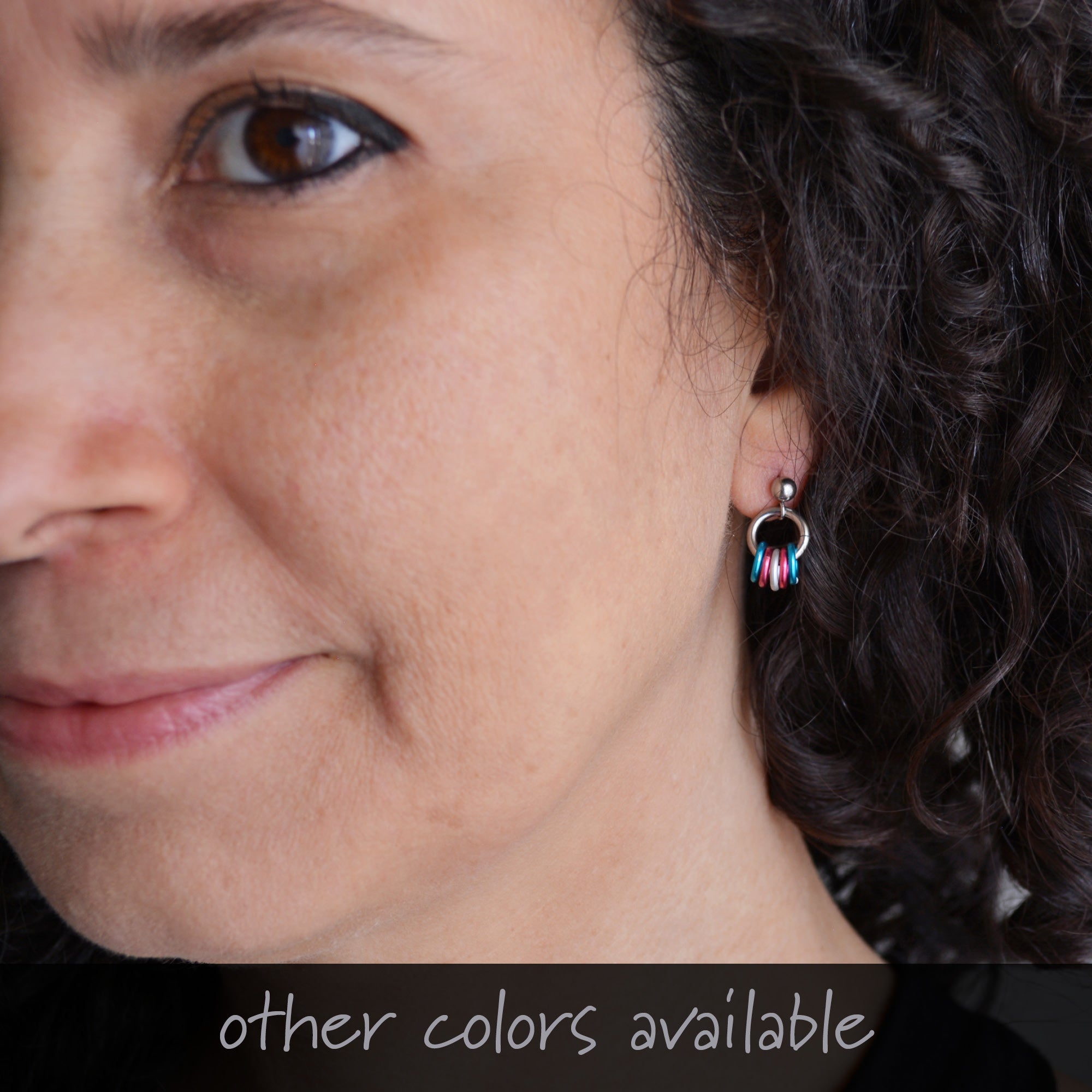 Mardi Gras Tiny Post Earring Studs