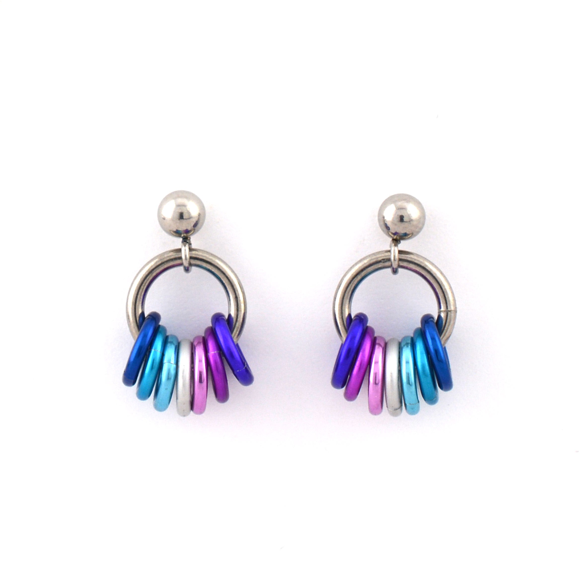 Berrisexual Pride - Tiny Flag Earring Studs