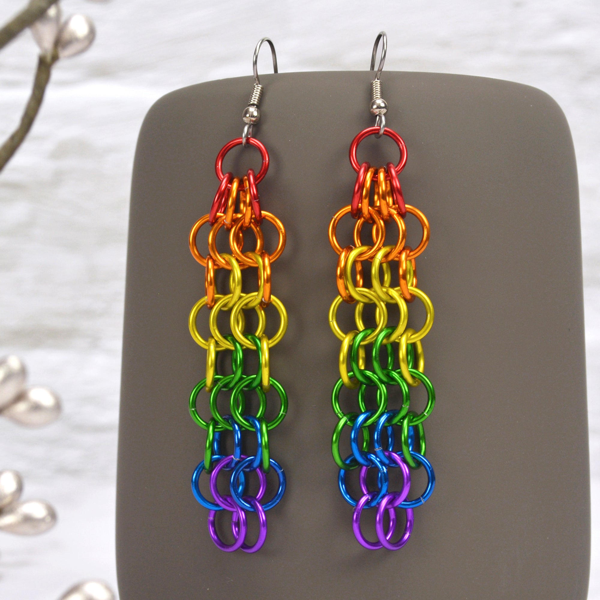 Rainbow Pride - Mesh Earrings