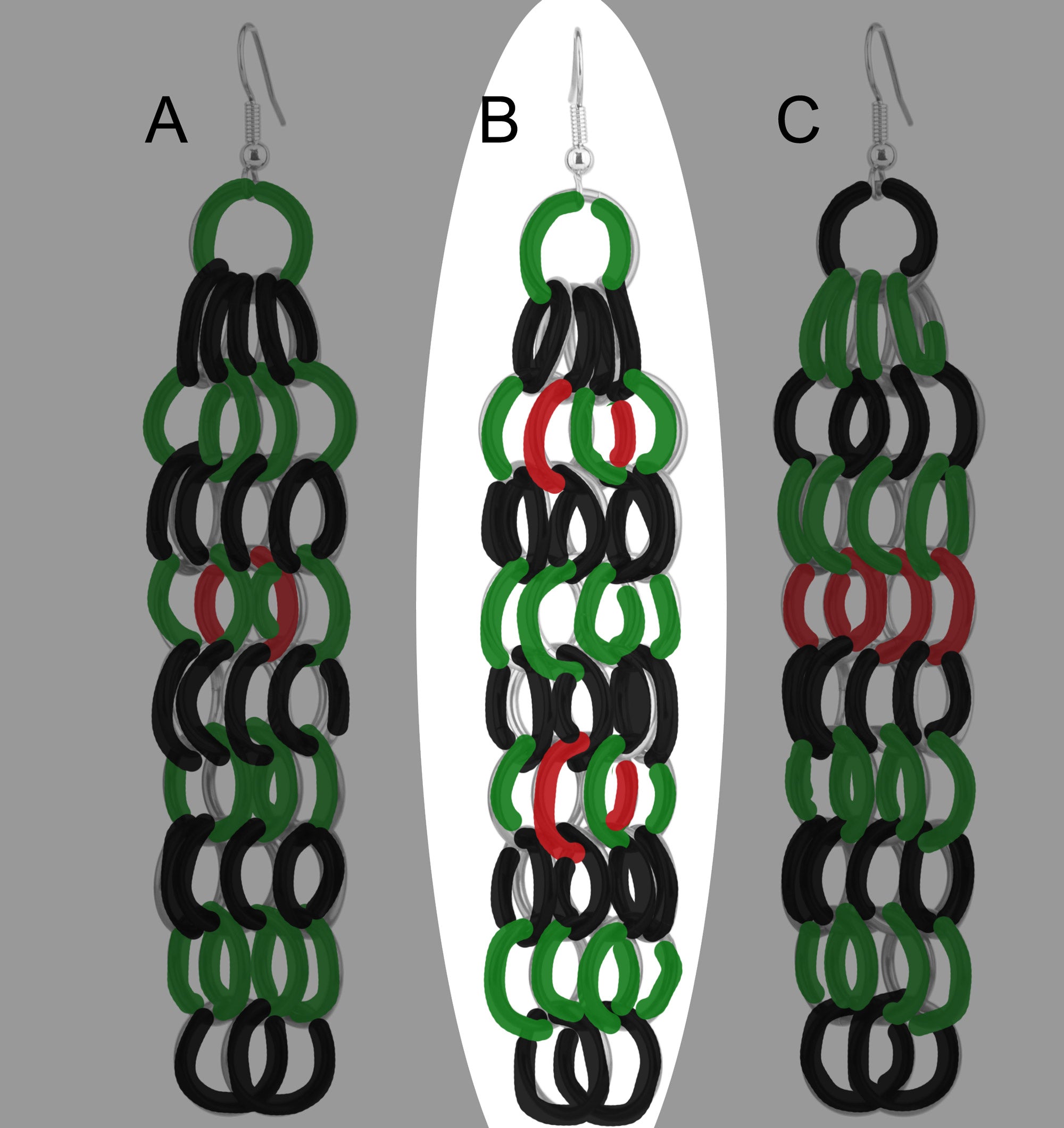 Medium Mesh Earrings - Custom Color
