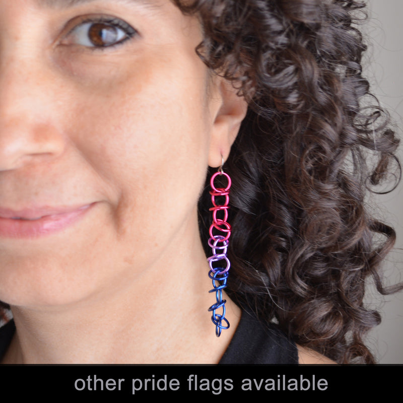 Lesbian Pride - Orbital Earrings