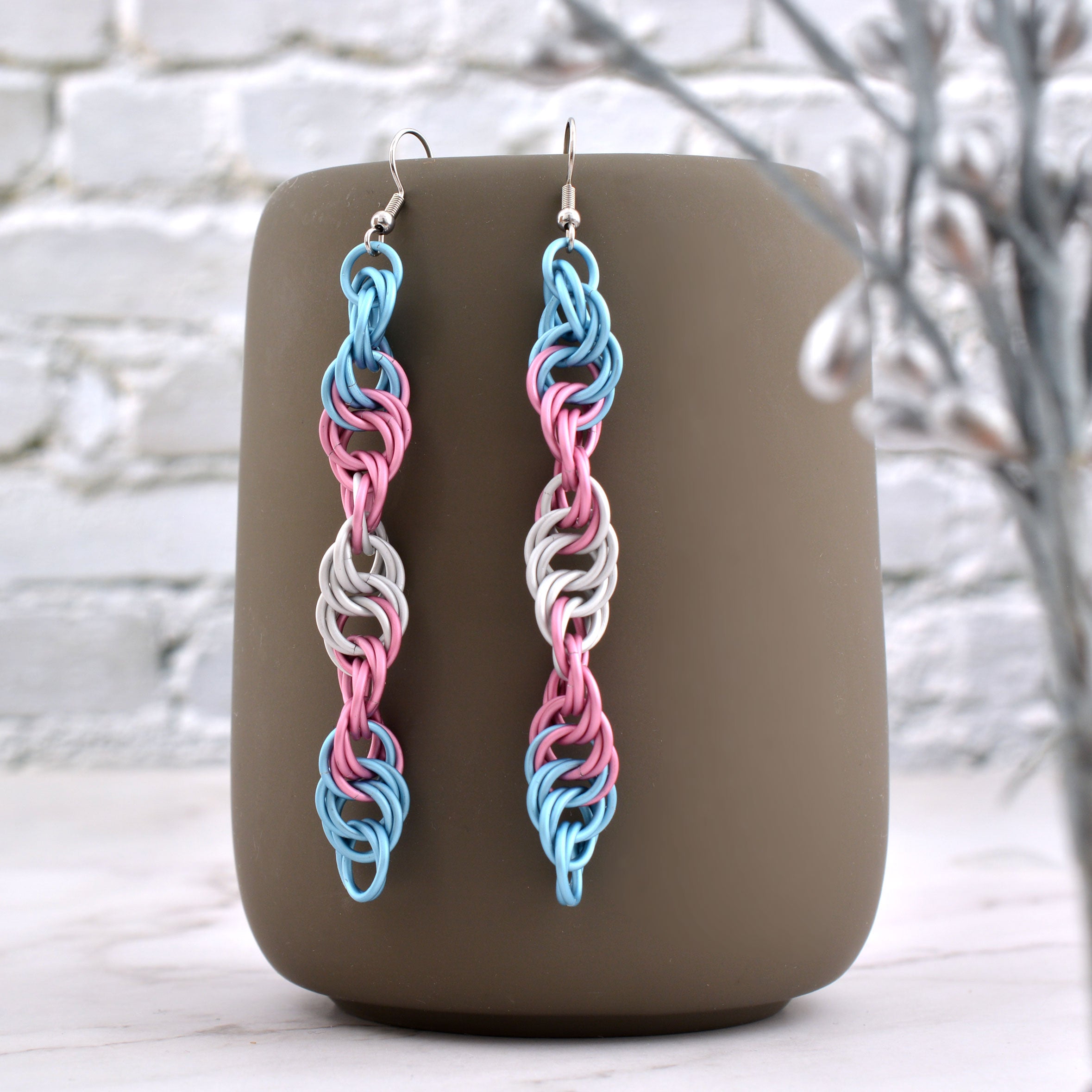 Transgender Pride - Helix Earrings