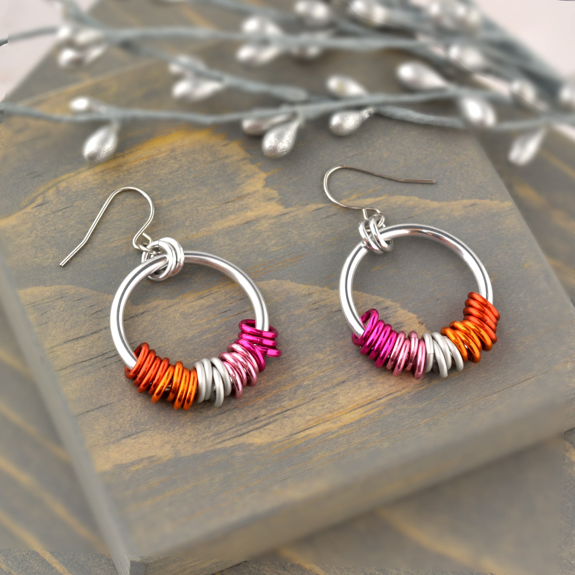 Lesbian Pride - Hoop Earring
