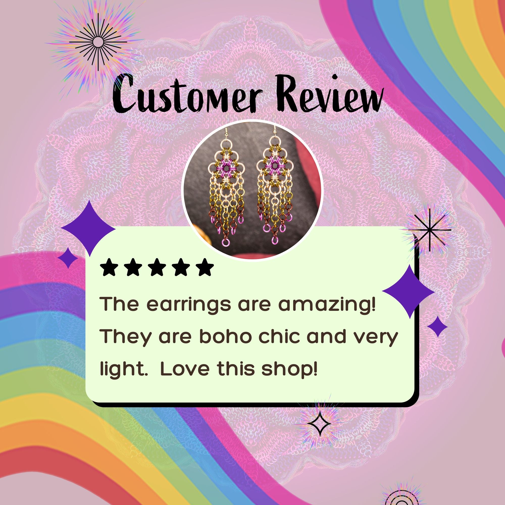 Chandelier Earrings - Seashell