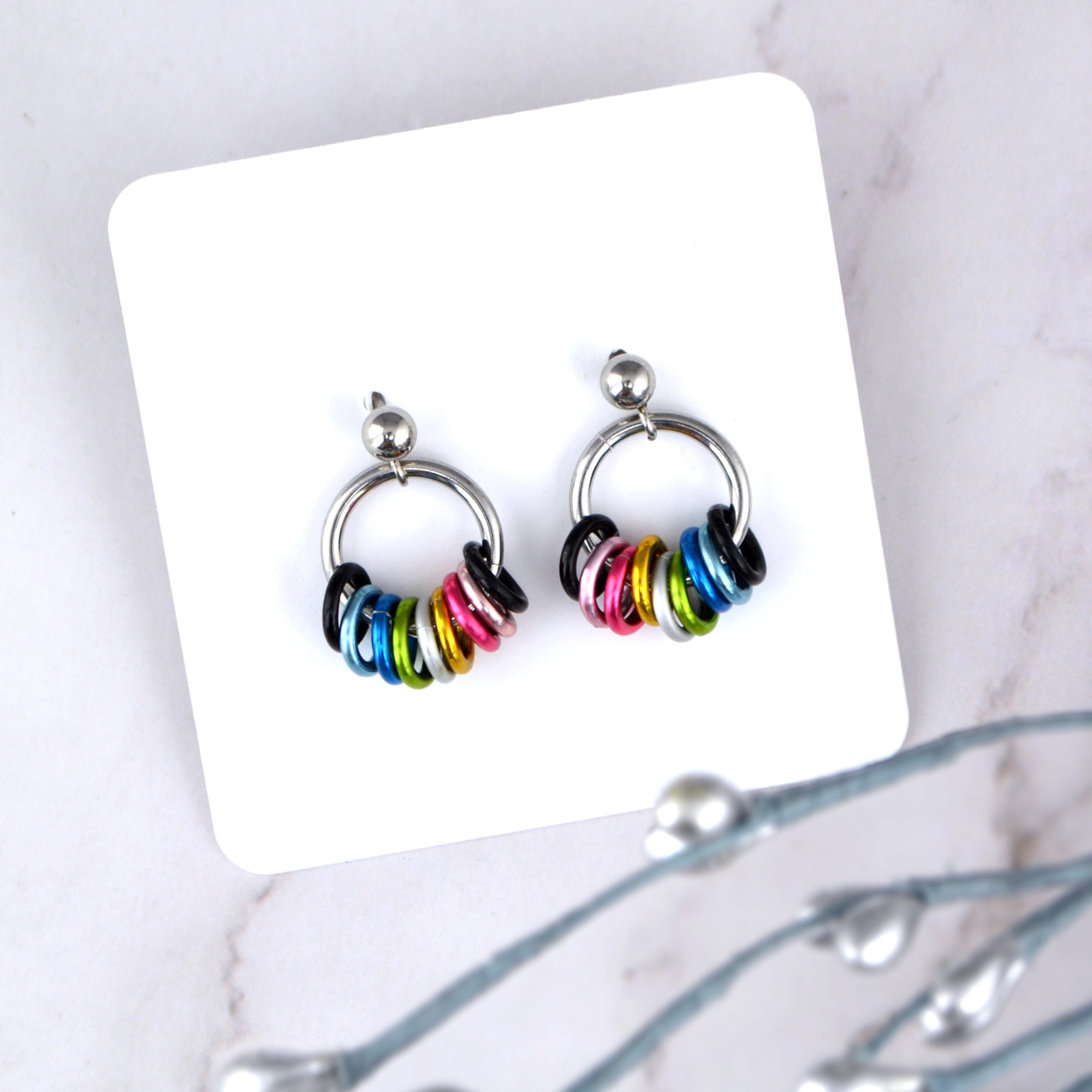 Queer Pride - Small Hoop Earring on Post