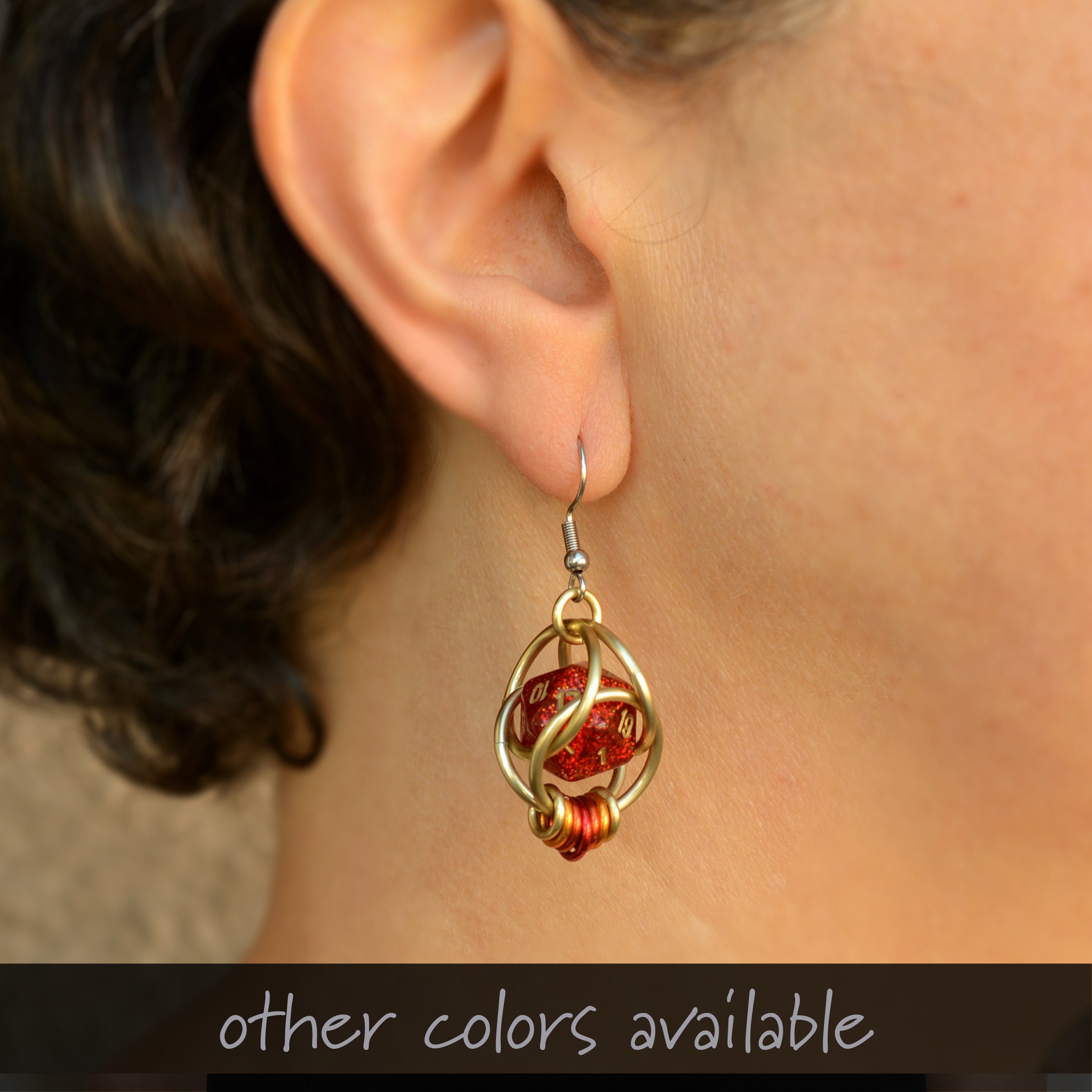 Wisteria Fae d20 Earring