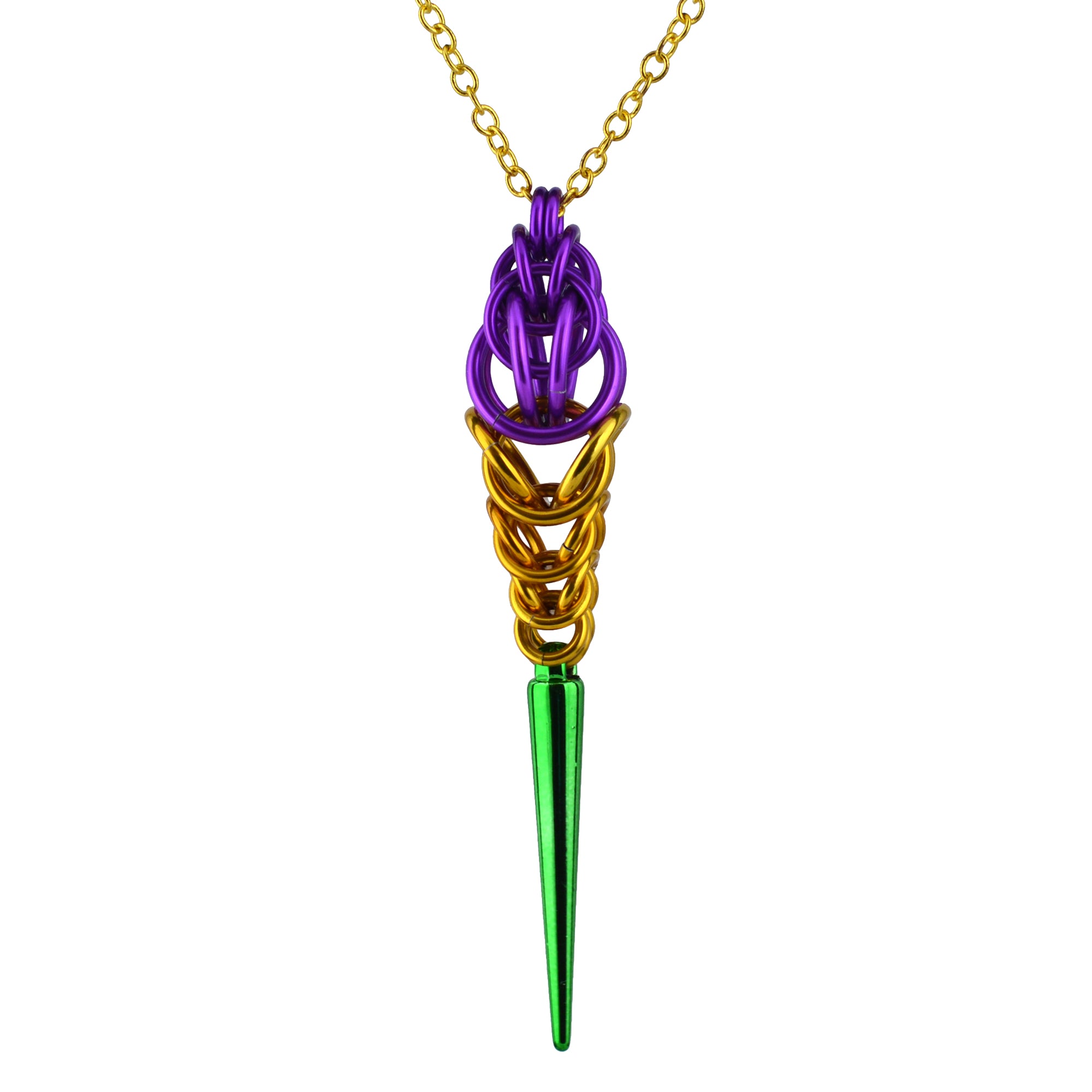 Mardi Gras Spike Pendant
