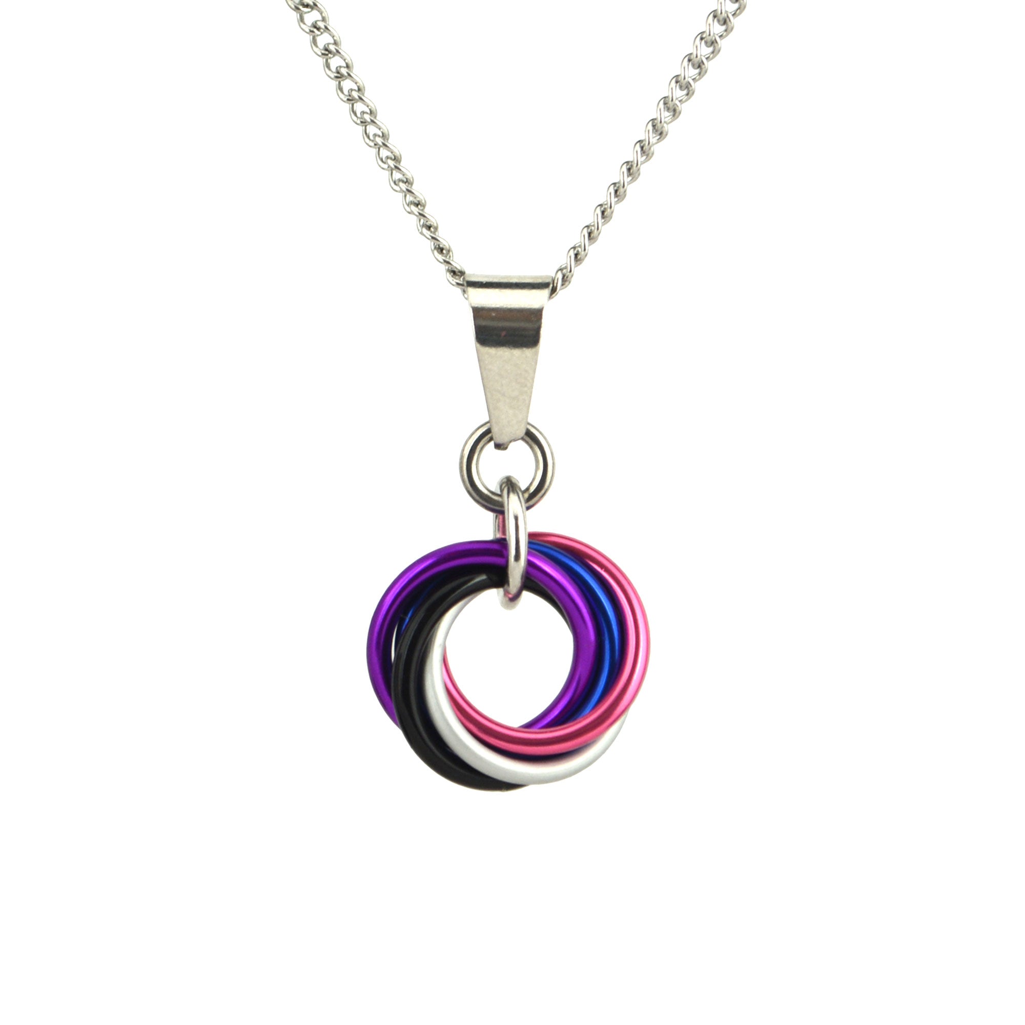 Genderfluid Pride - Small Swirl Pendant