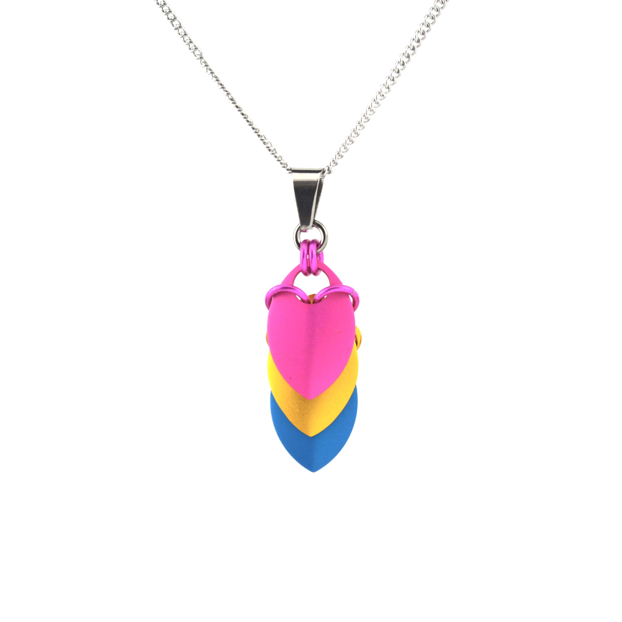 Pansexual Pride - Chevron Short Pendant