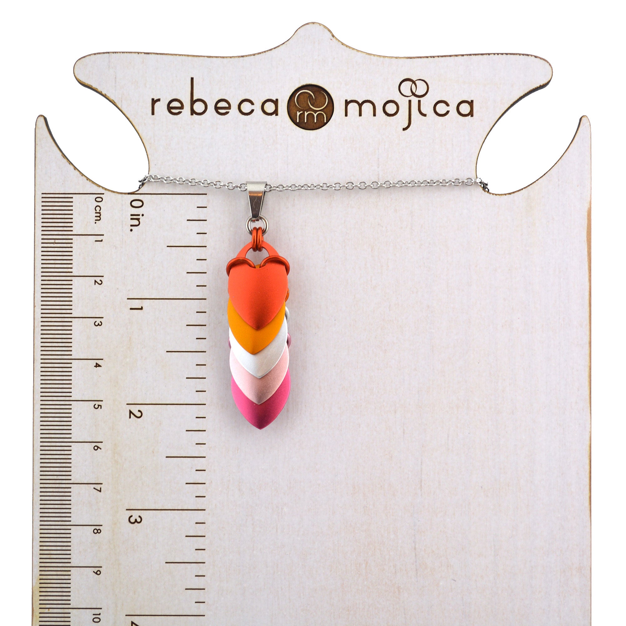 Lesbian Pride - Chevron Pendant (Medium)