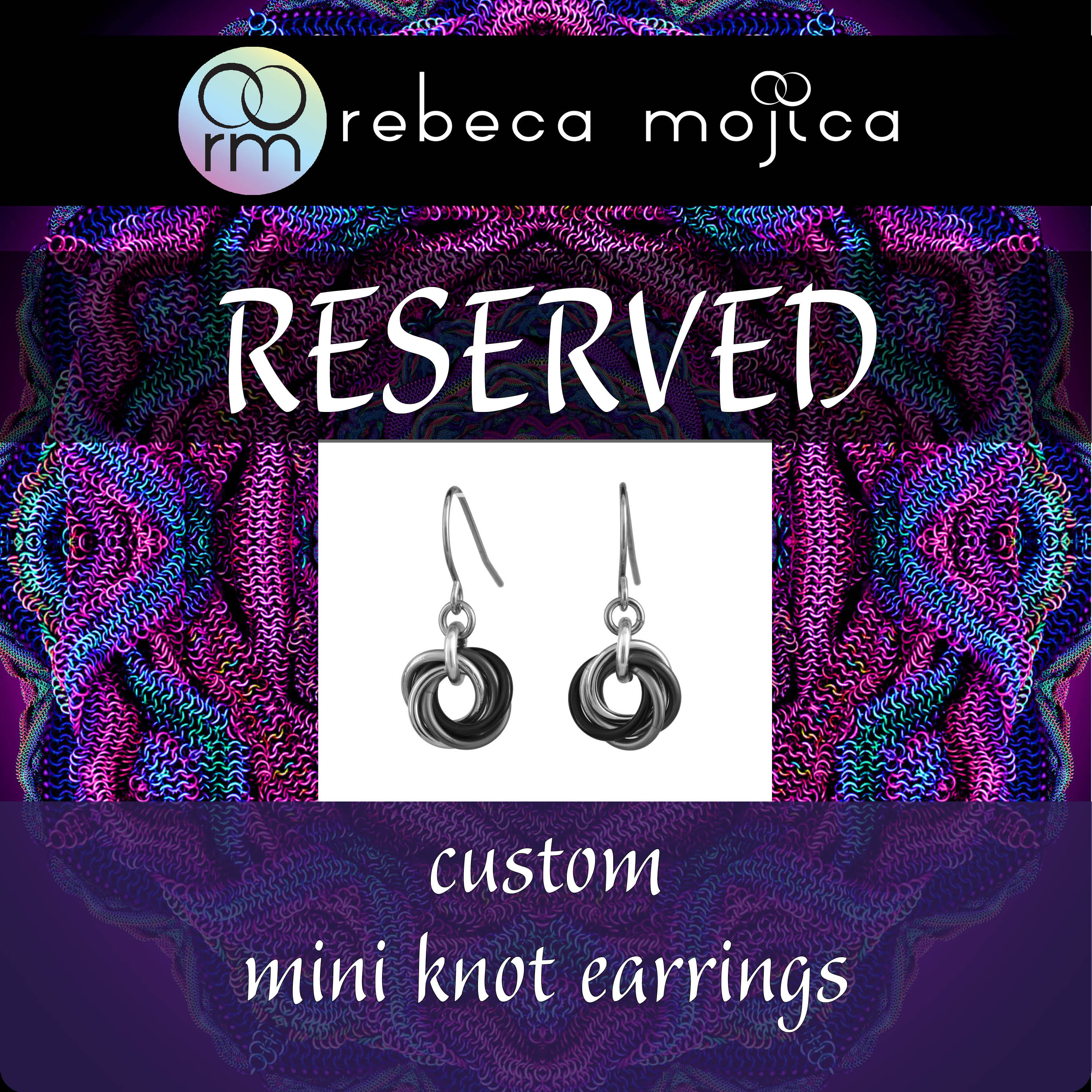 RESERVED: Custom Mini Knot Earrings