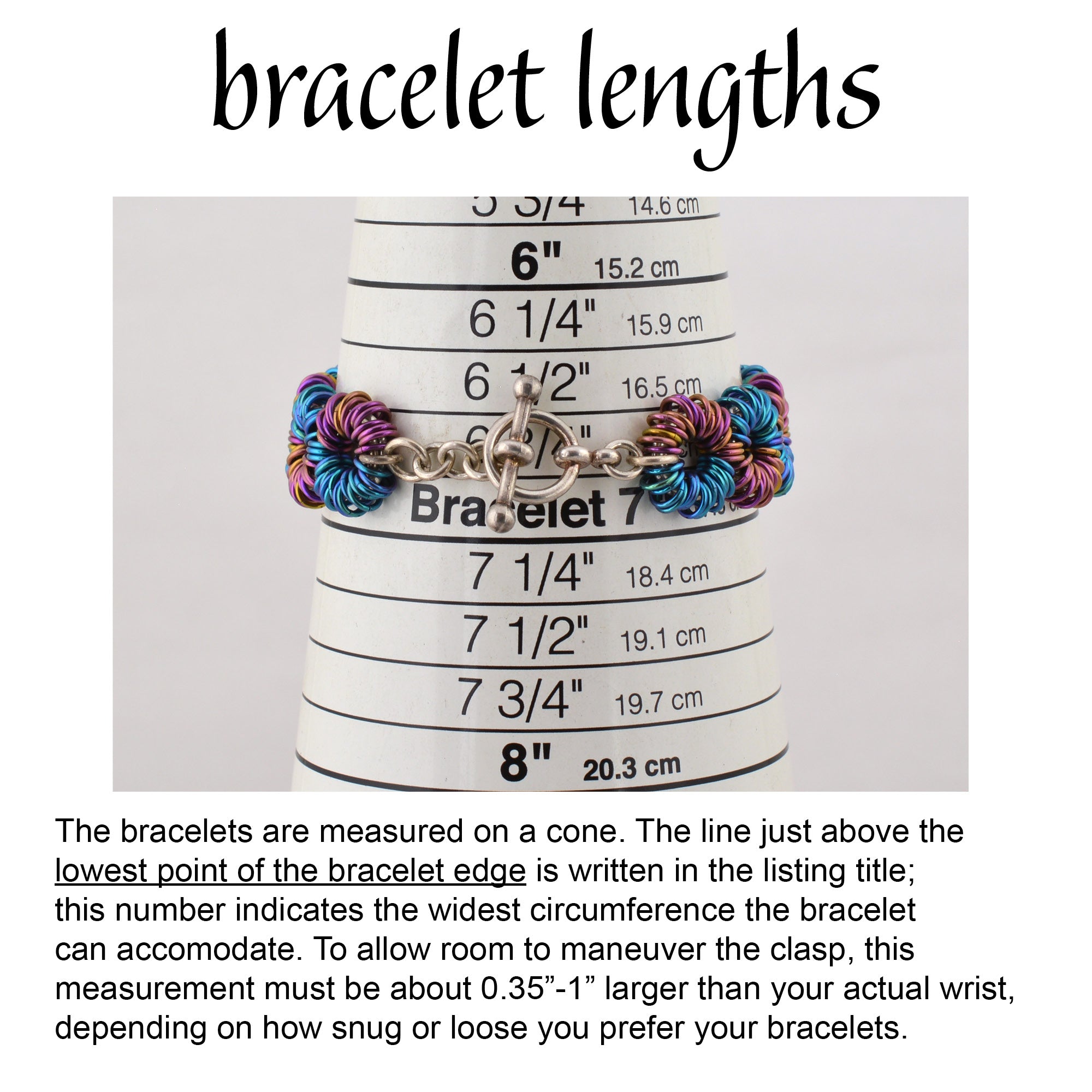 SALE: Coiled DNA Niobium & Sterling Bracelet - SMALL - Approx 7"