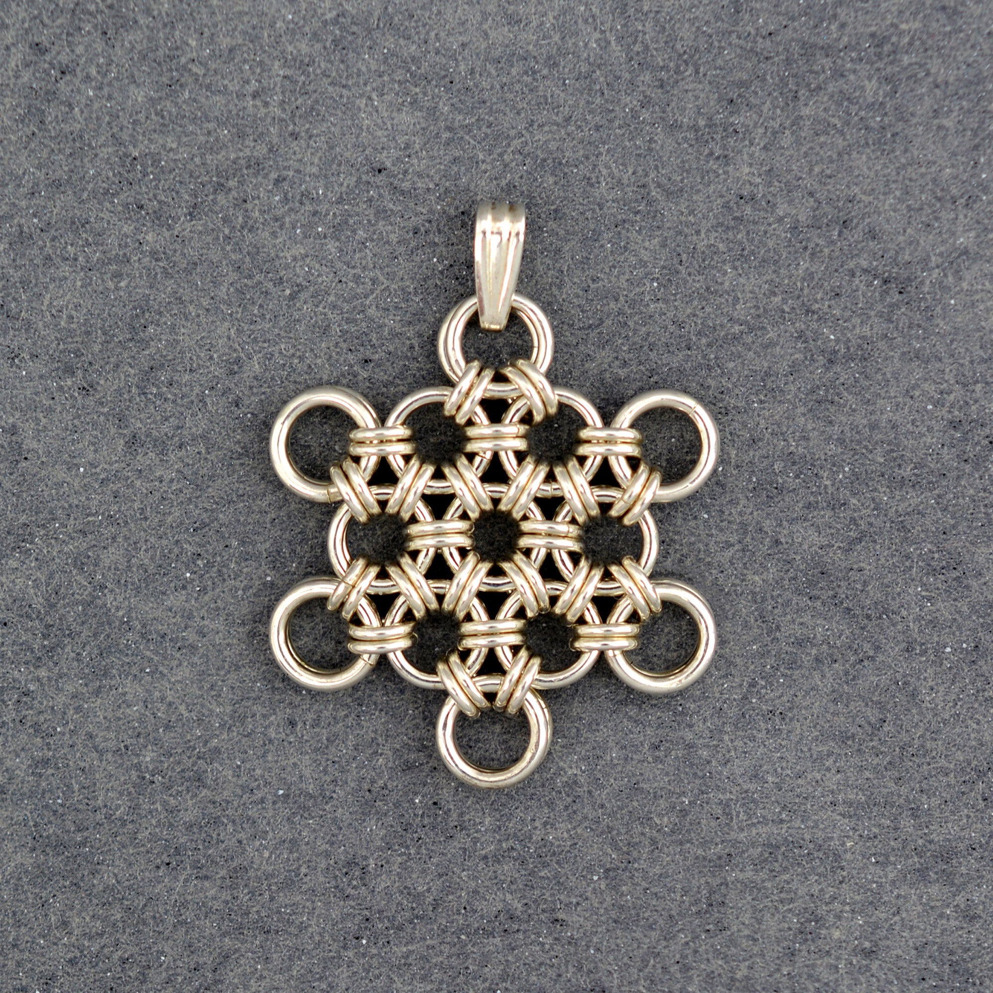 SALE: Sterling Silver Snowflake Pendant