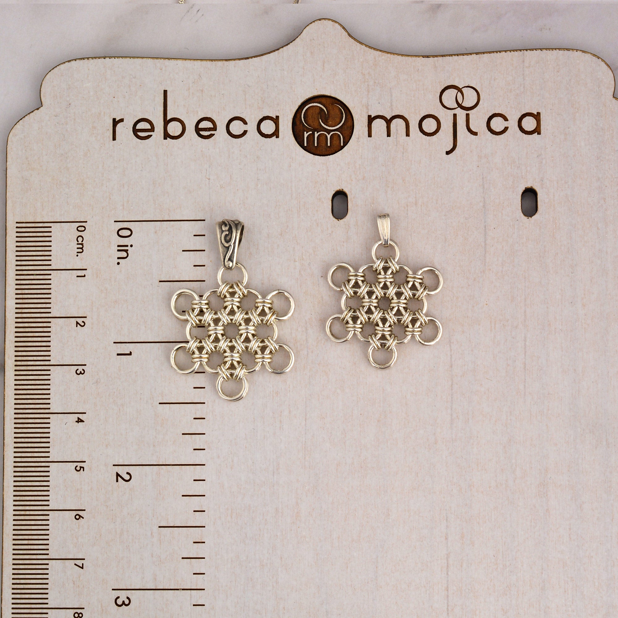 SALE: Sterling Silver Snowflake Pendant