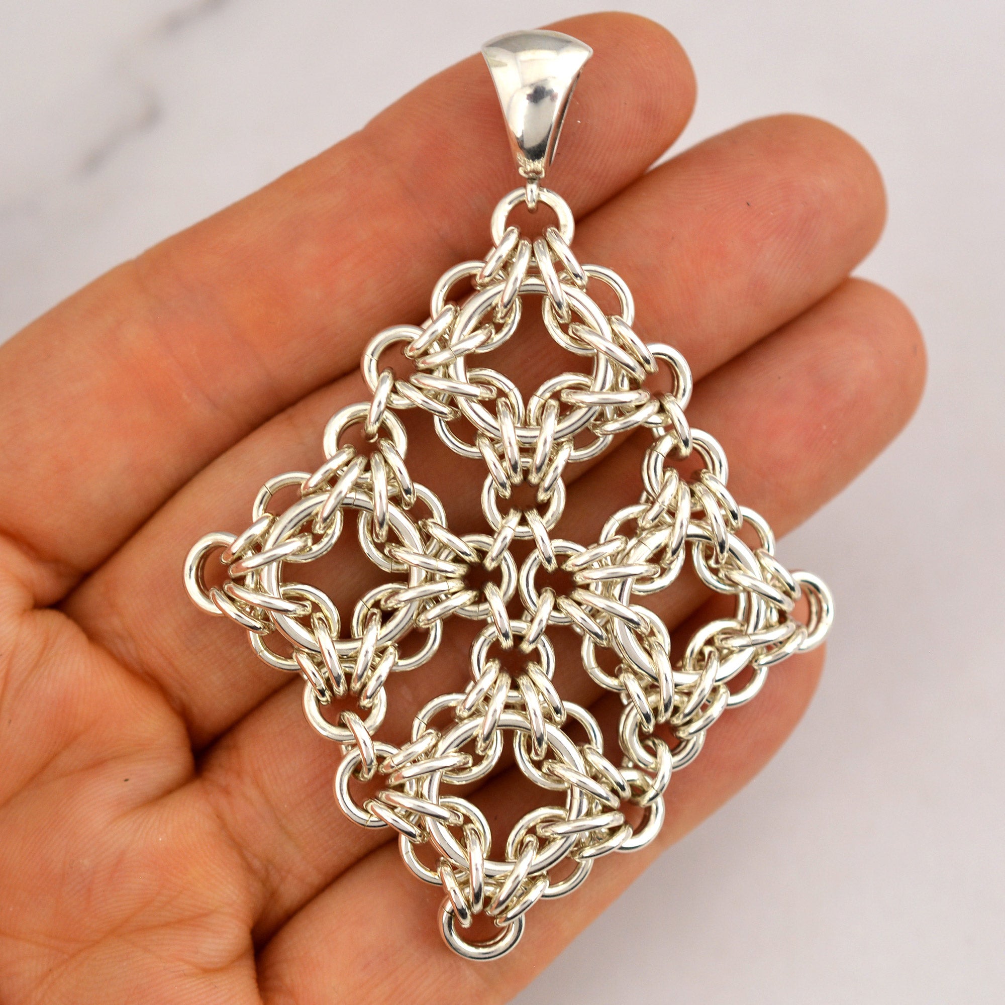 SALE: Sterling Silver Celtic Filigree Pendant