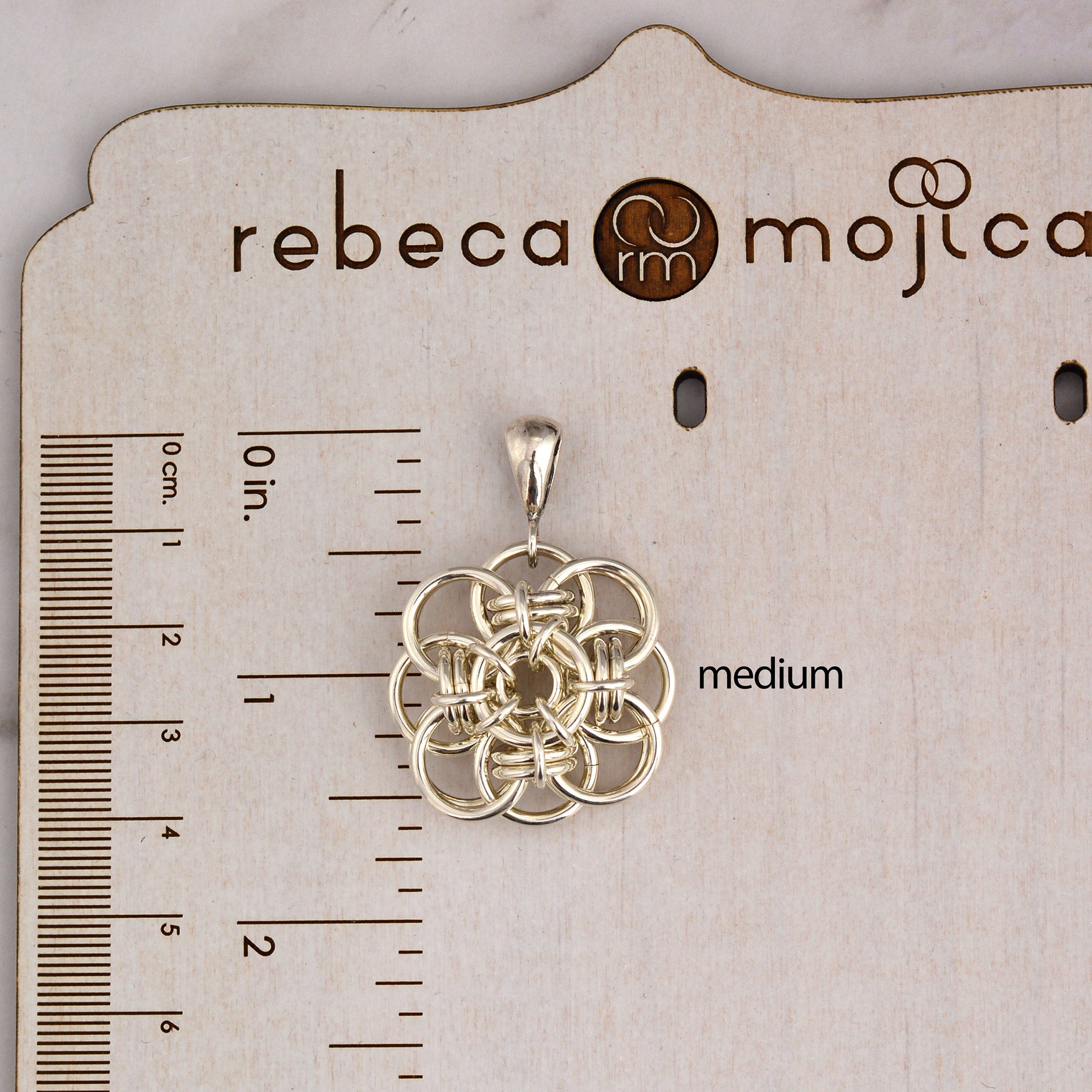 SALE: Sterling Silver Quantum Rose Pendant