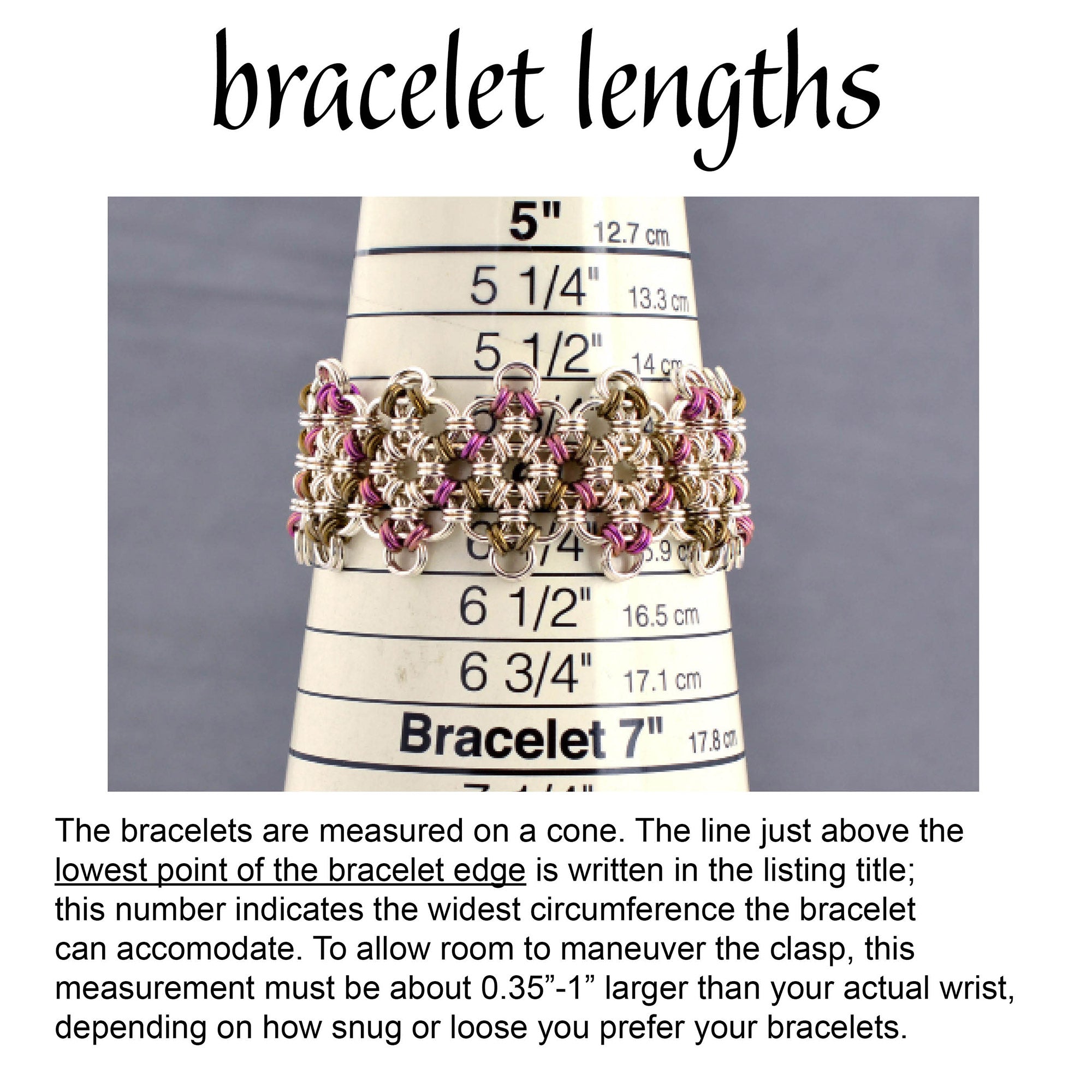 SALE: Japanese Diamond Bracelet - Pink and Brown - XS (6.25")