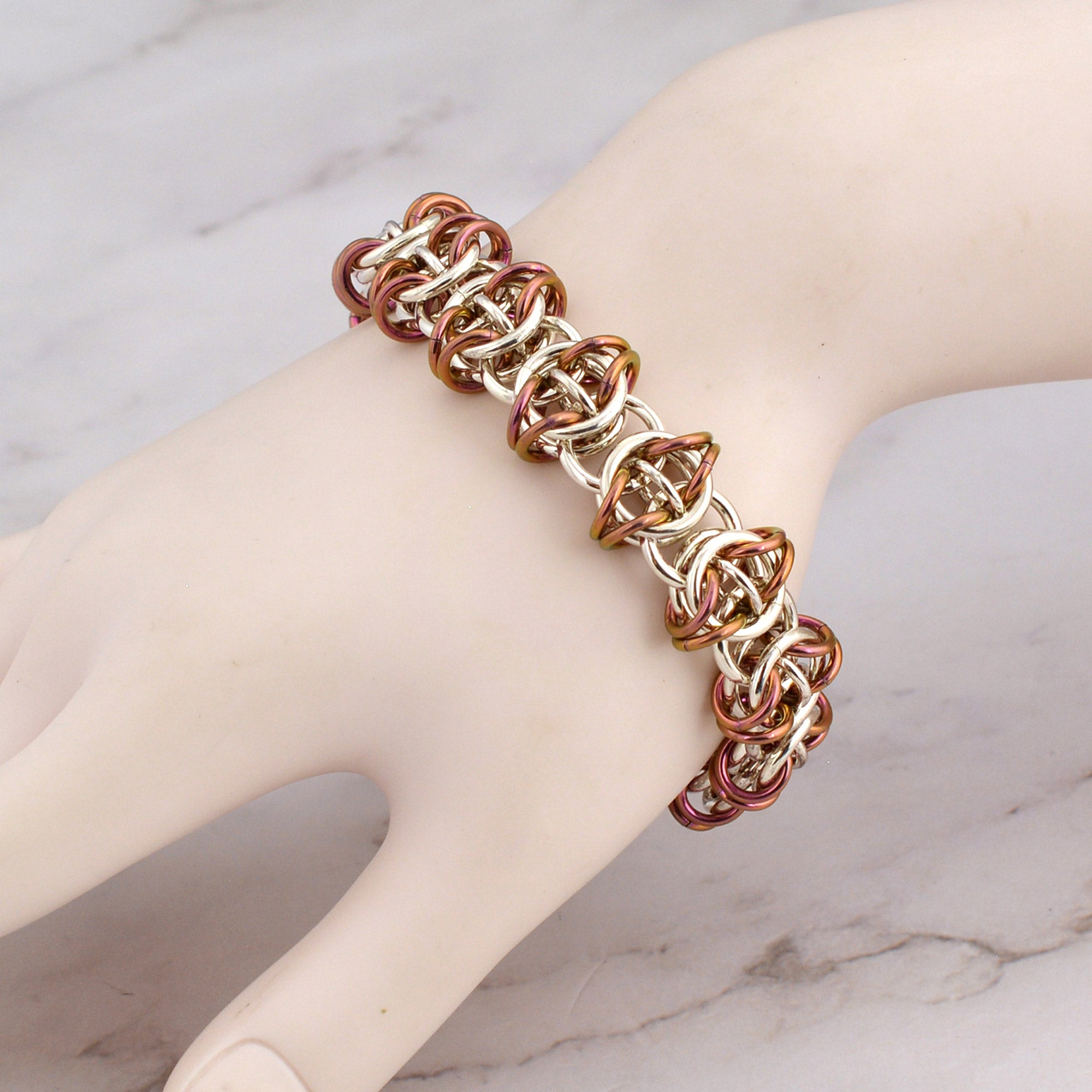 SALE: Celtic Visions Bracelet - Sterling Silver + Niobium