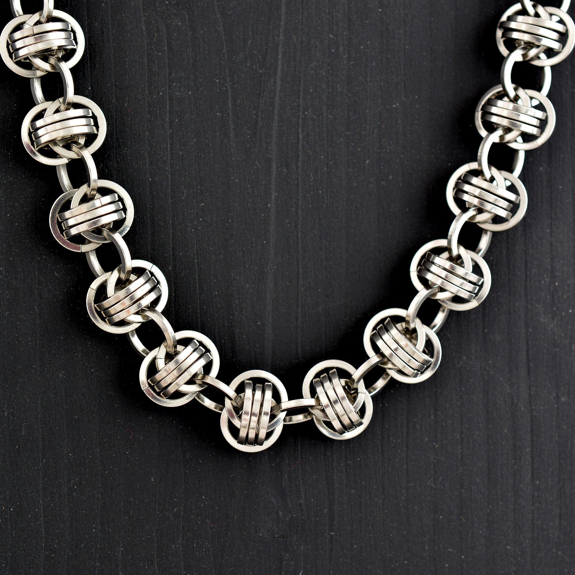 SALE: Stainless Steel Barrel Necklace