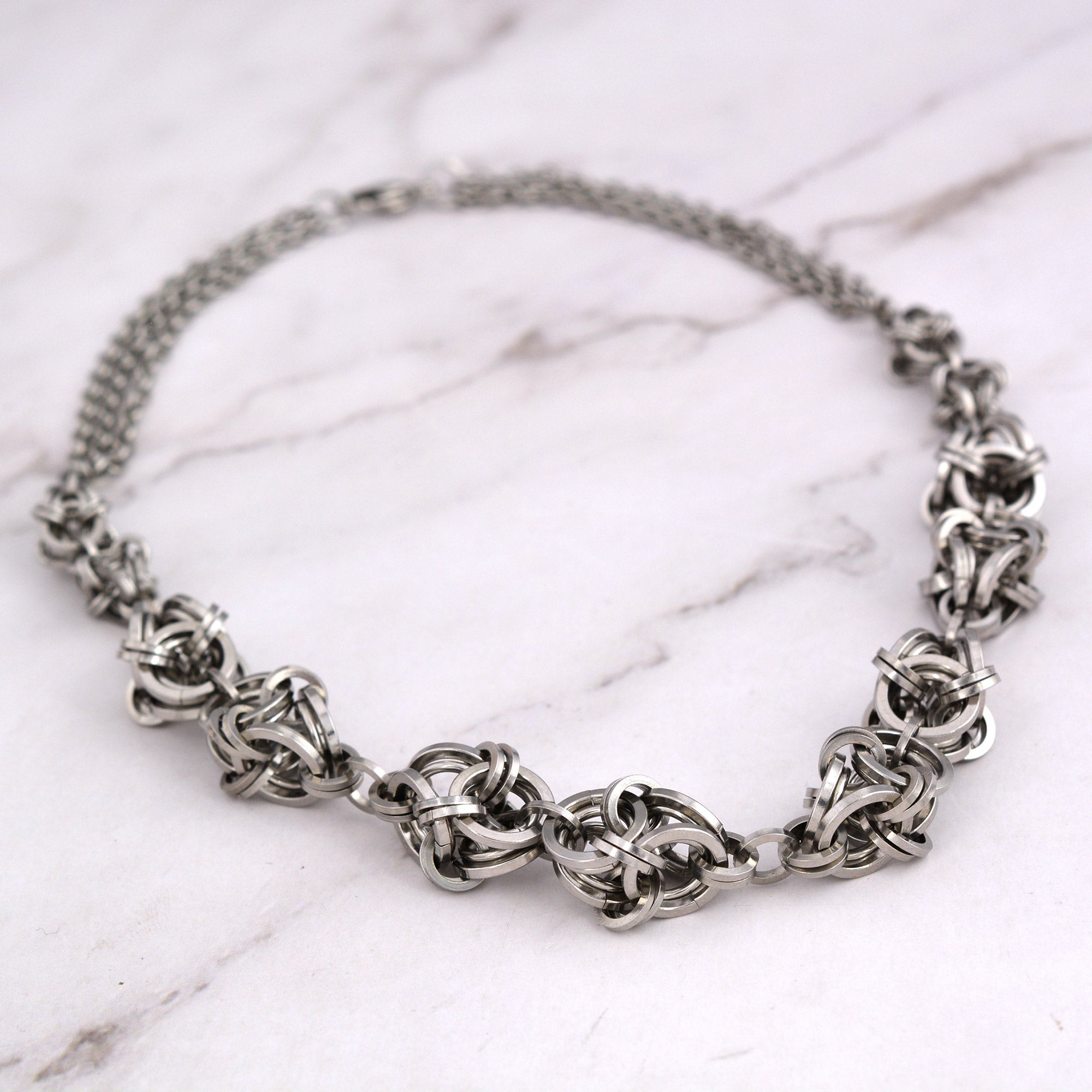 SALE: Stainless Steel Polyhedron Necklace