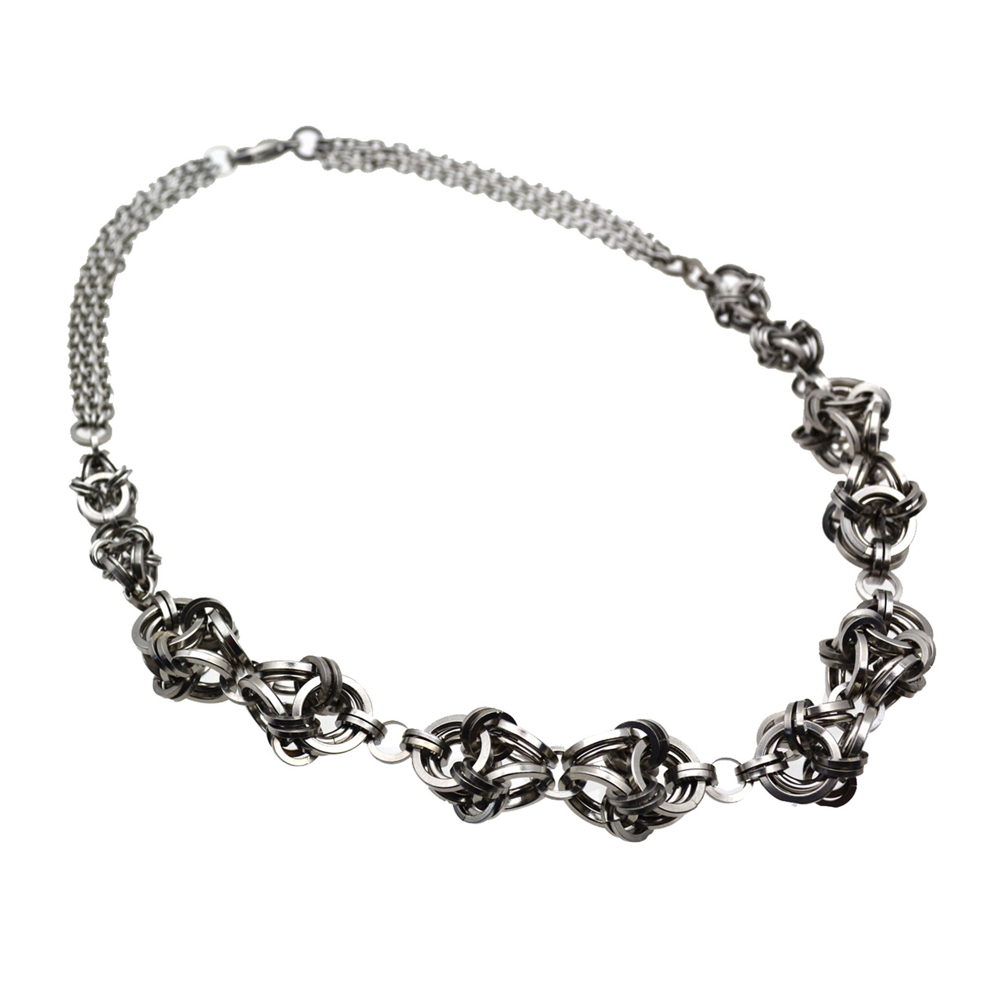 SALE: Stainless Steel Polyhedron Necklace