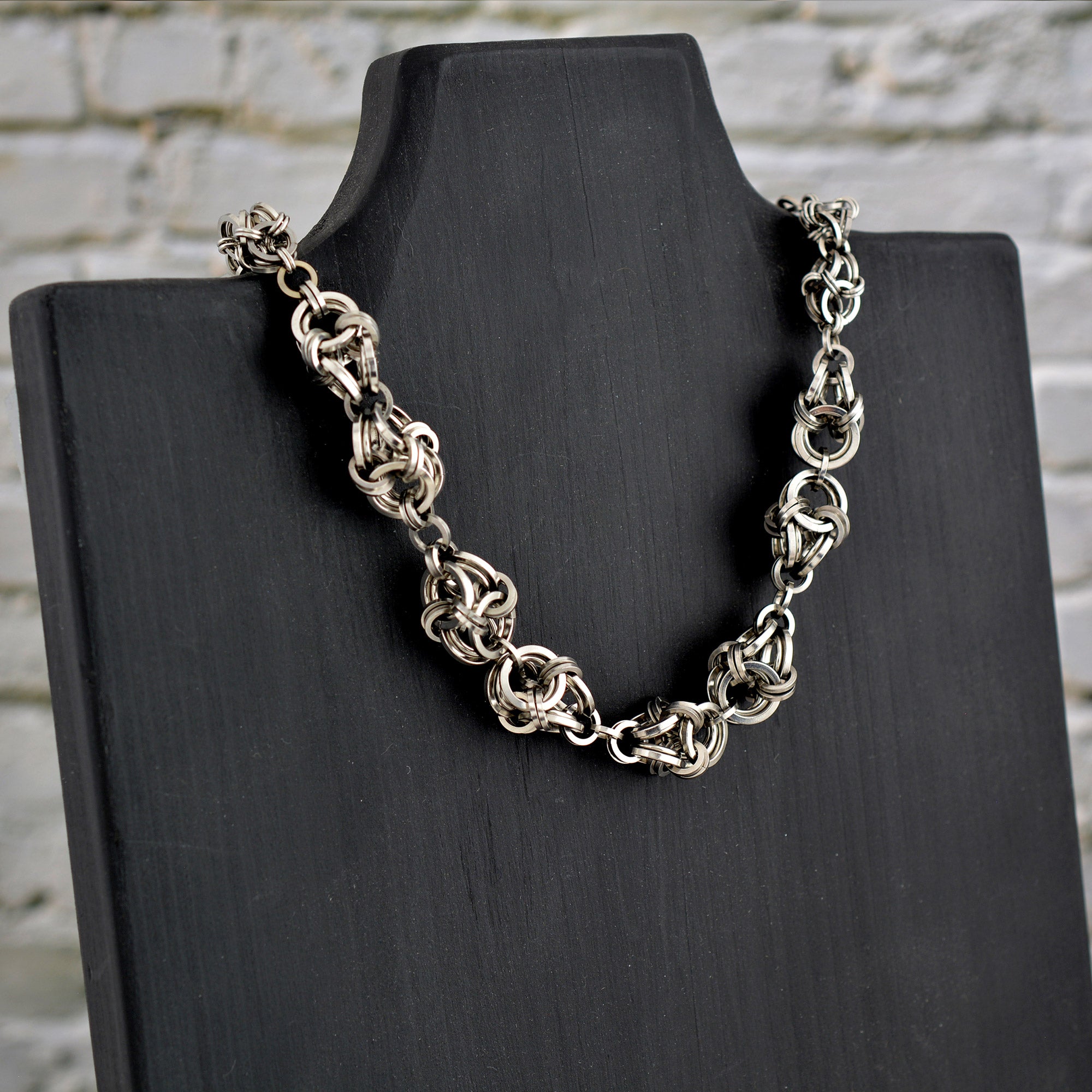 SALE: Stainless Steel Polyhedron Necklace