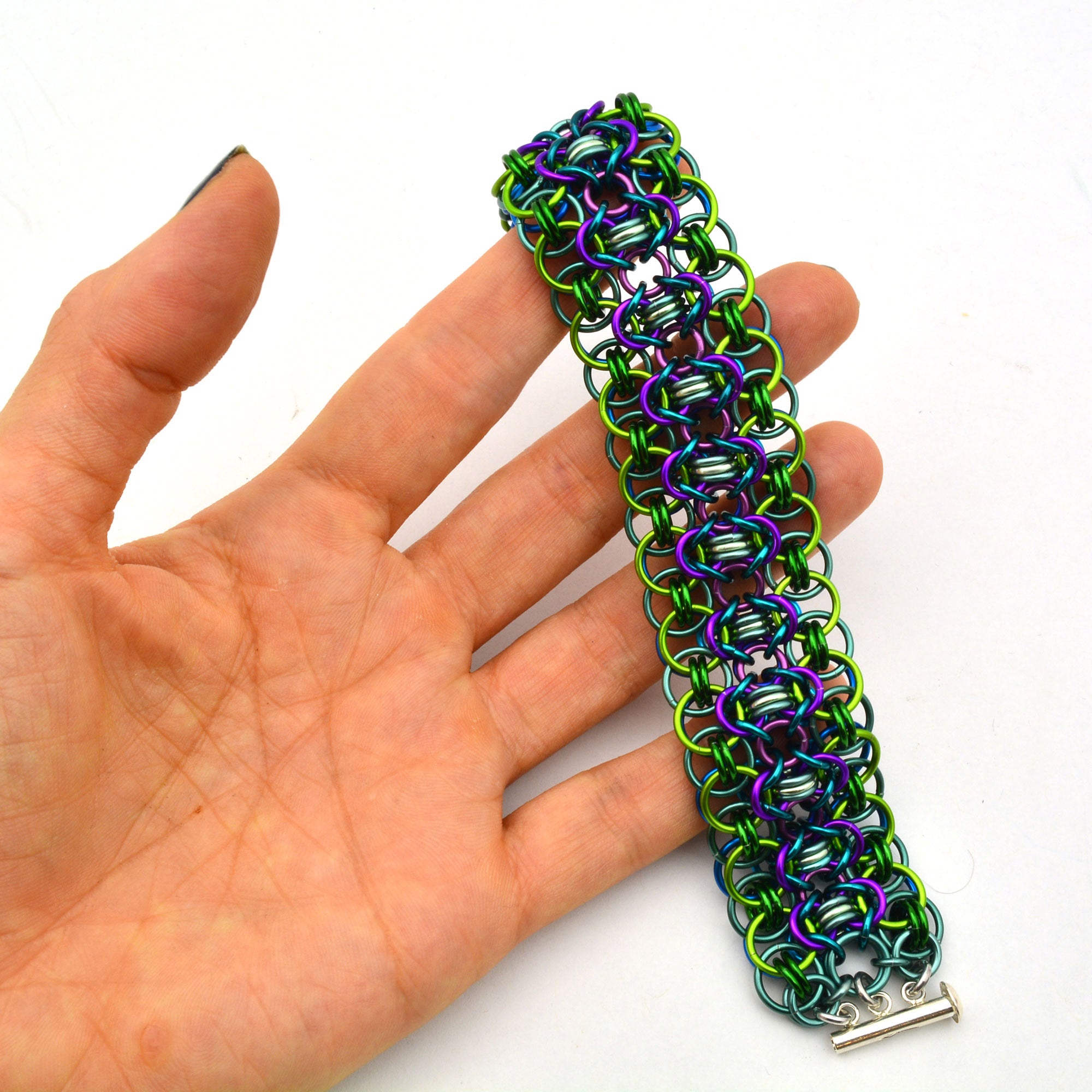 SALE: Reversible Rondo a la Byzantine Cuff - Small (6.5")