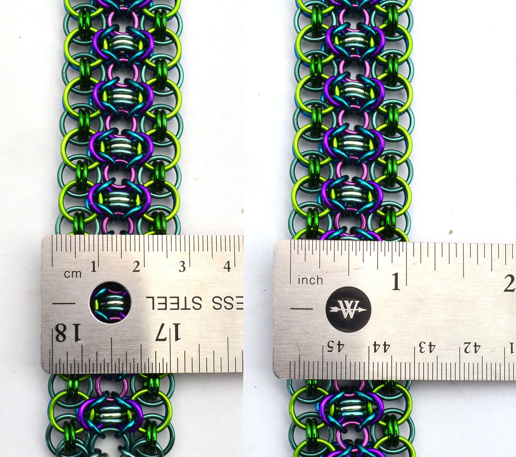 SALE: Reversible Rondo a la Byzantine Cuff - Small (6.5")