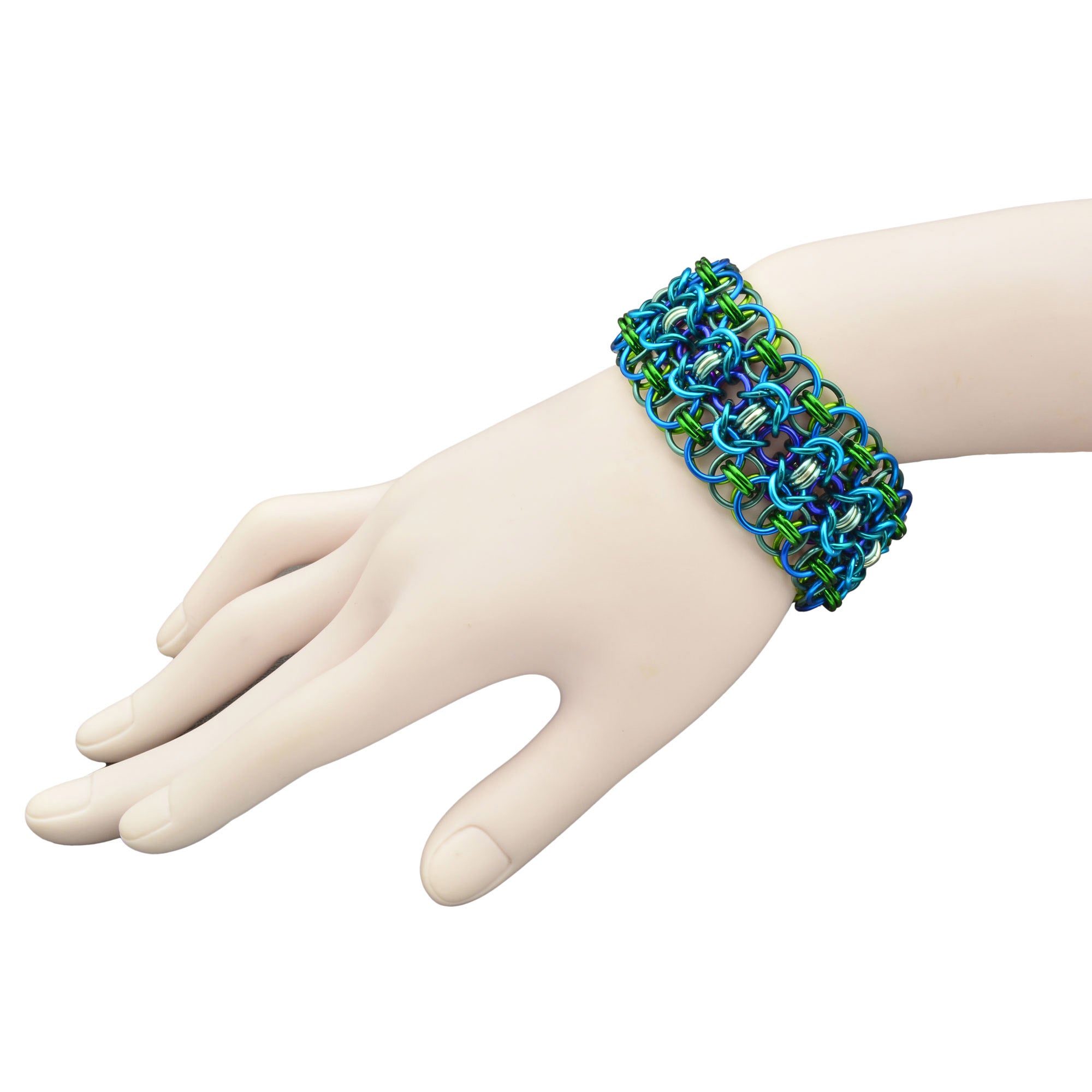 SALE: Reversible Rondo a la Byzantine Cuff - Small (6.5")