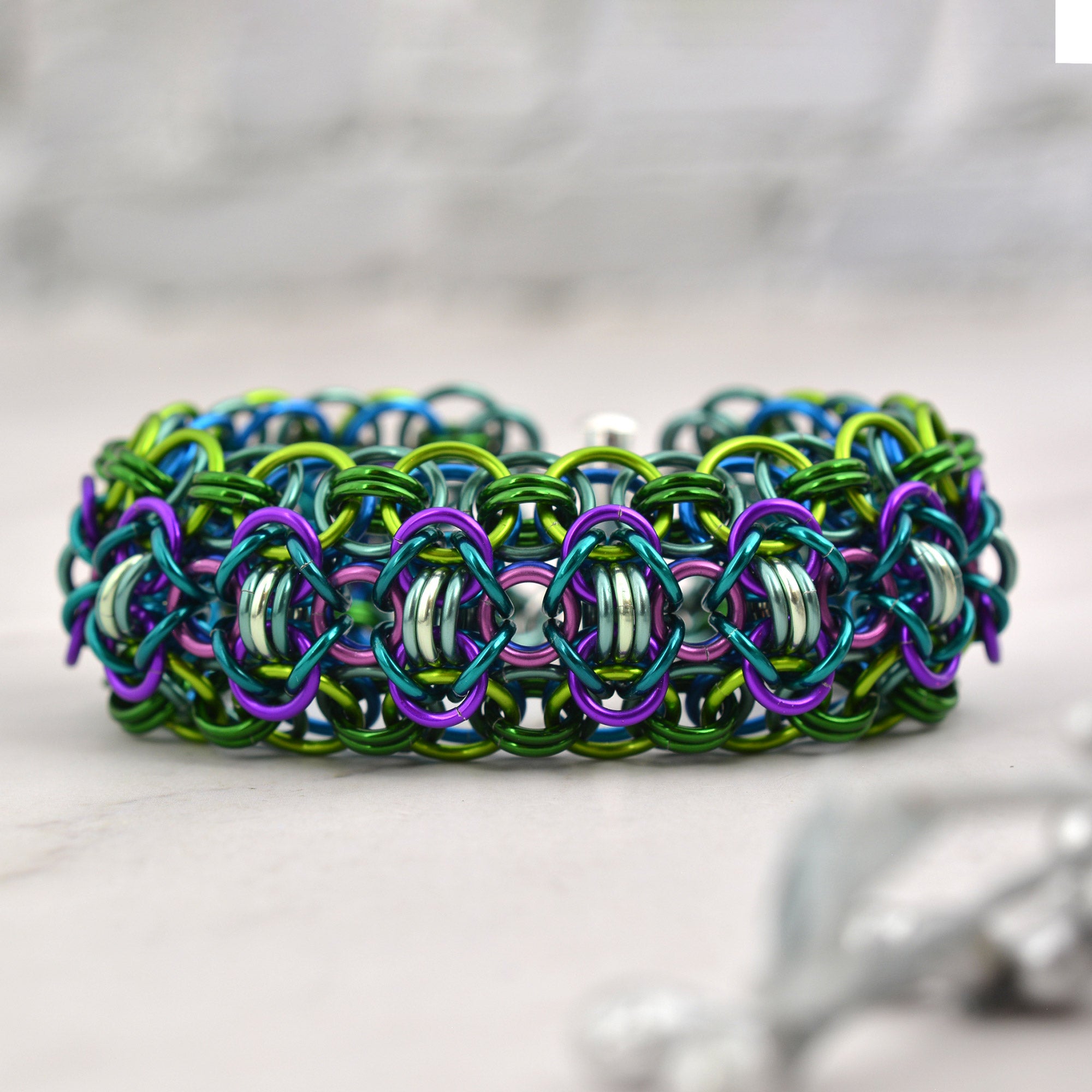 SALE: Reversible Rondo a la Byzantine Cuff - Small (6.5")