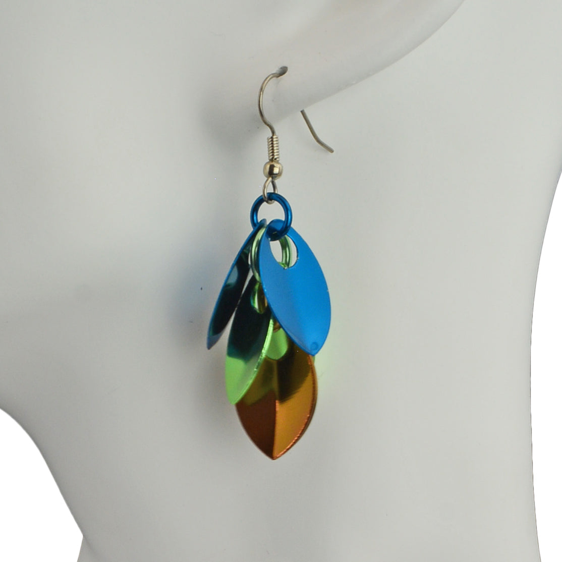 Cascading Leaves Short Earrings - Magical Woodland