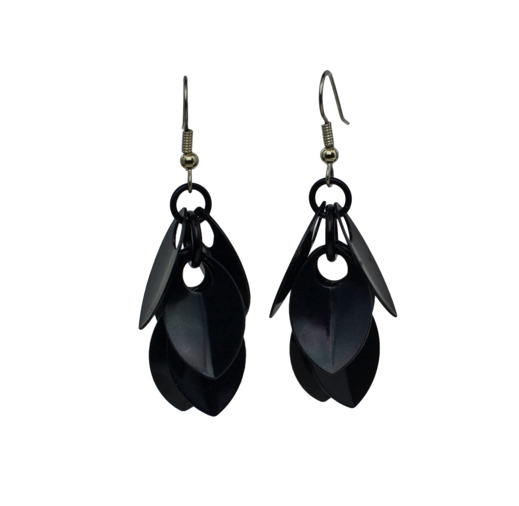 Cascading Leaves Short Earrings