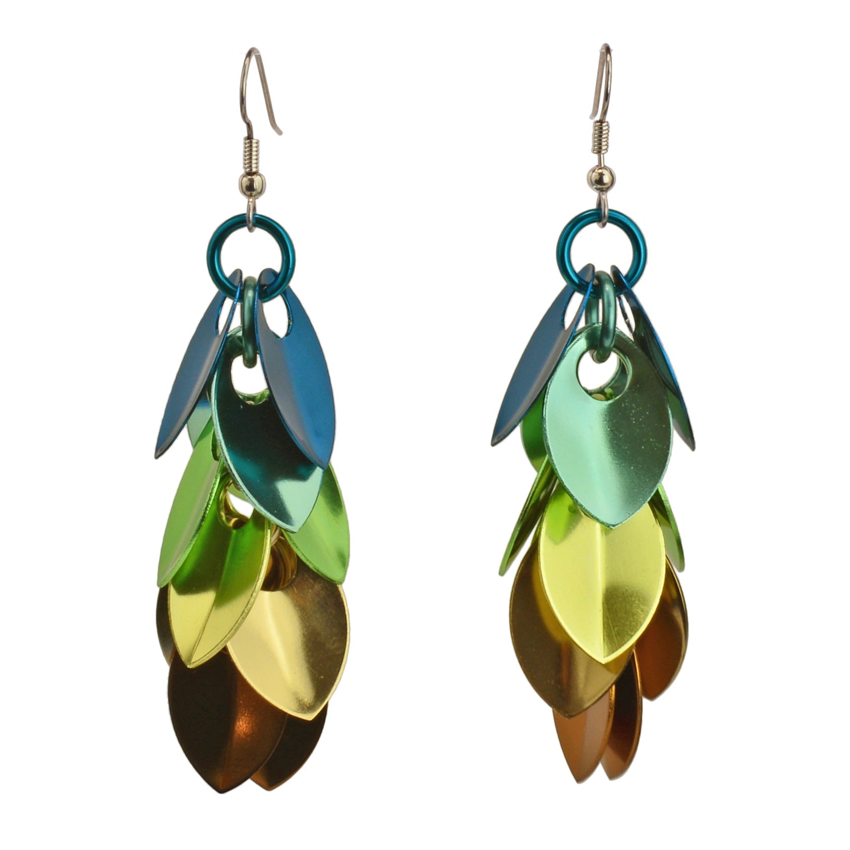 Cascading Leaves Long Earrings - Magical Woodland