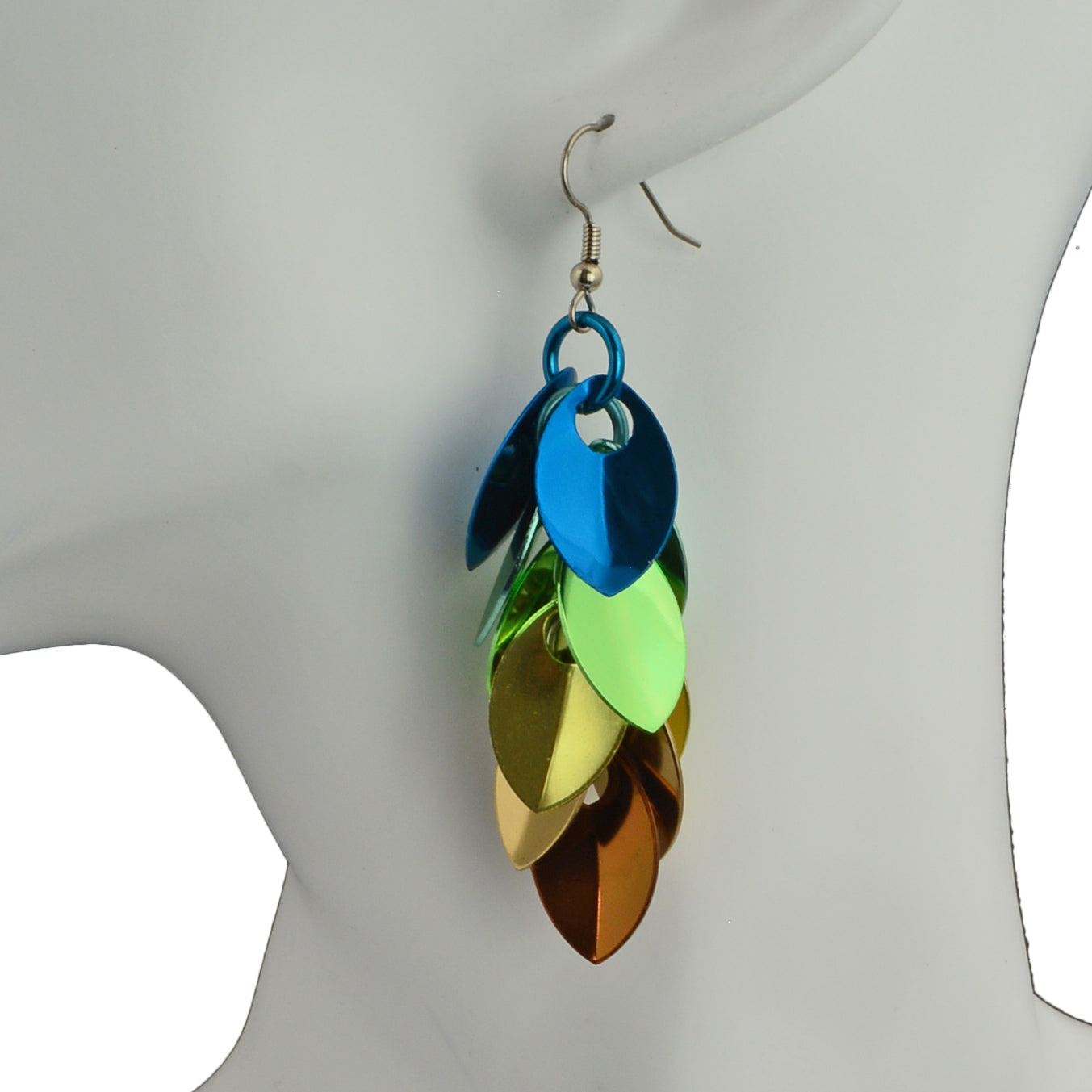 Cascading Leaves Long Earrings - Magical Woodland